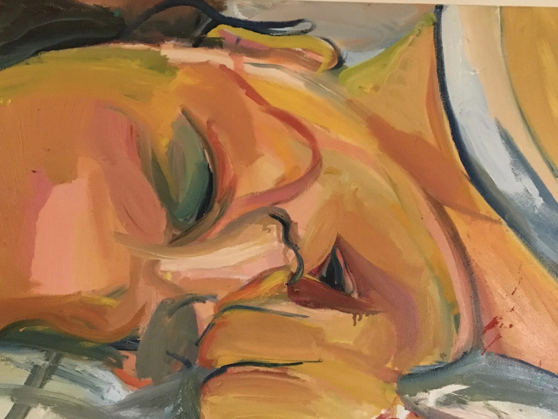  Ona, kolejna / olej płótno / 50x60cm / 2020 r. 