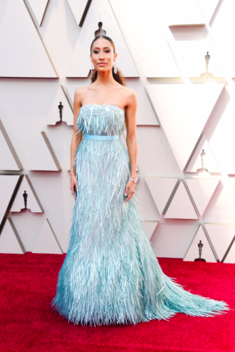 Former EIC of Teen Vogue, Elaine Welteroth in Celia Kritharioti.