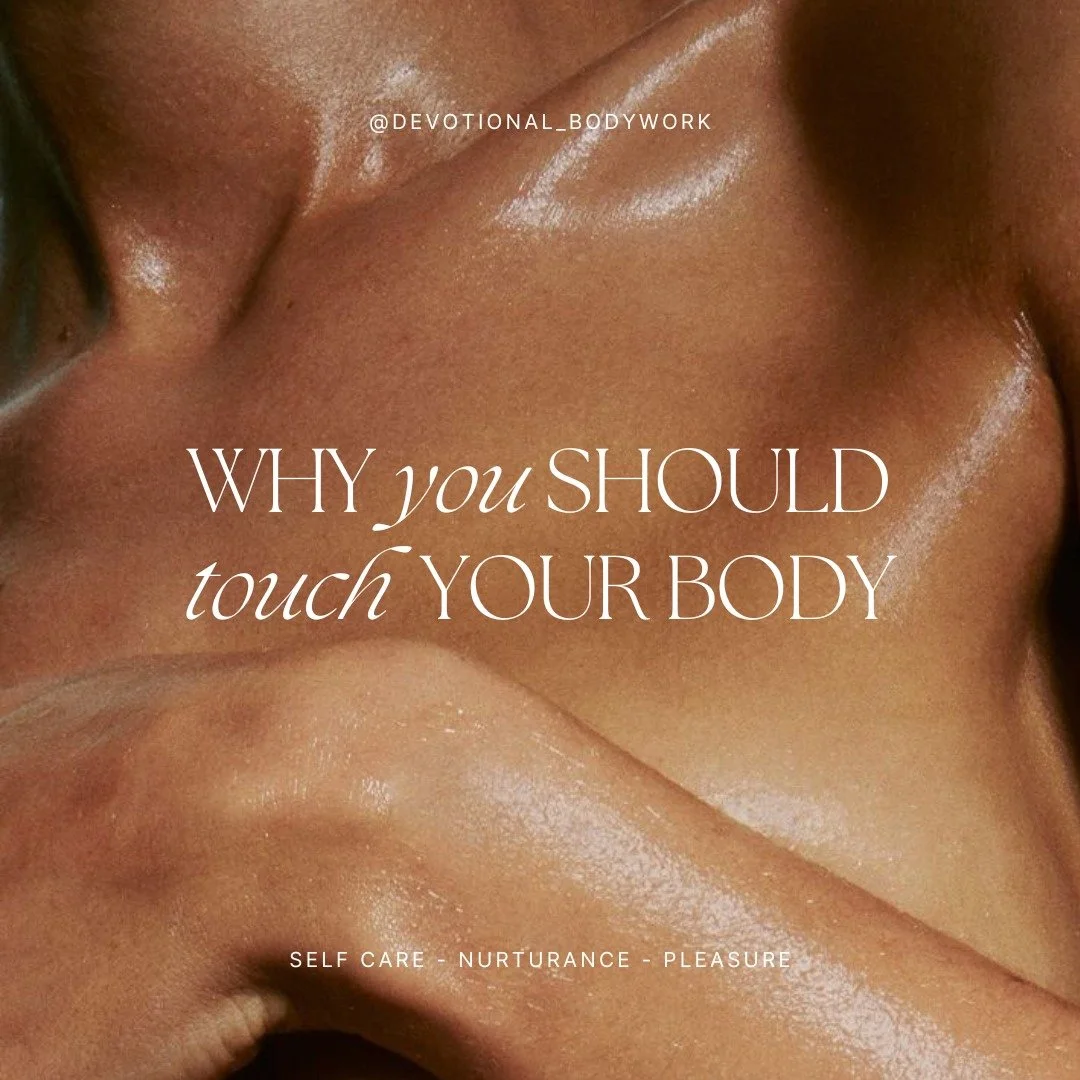 Some motivating reasons to self touch! 🌹

Mind-Body Connection: Touching our bodies can strengthen the mind-body connection, helping us become more attuned to sensations, emotions, and inner experiences.

Emotional Comfort: Touching ourselves can pr