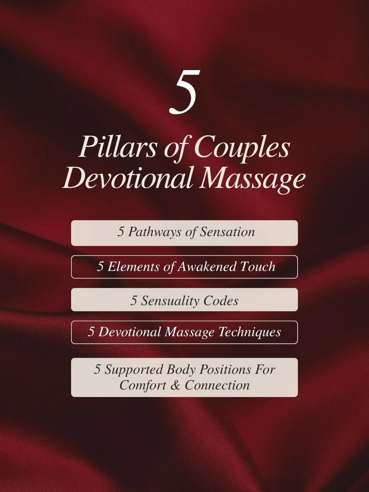 Hands up if you...

✋ Know your partner means well, but their touch doesn&rsquo;t always land the way you&rsquo;d love it to.
&rarr; 5 Pathways to Sensation

✋ Would love to know how to help your partner melt, soften, and relax through your touch.
&r