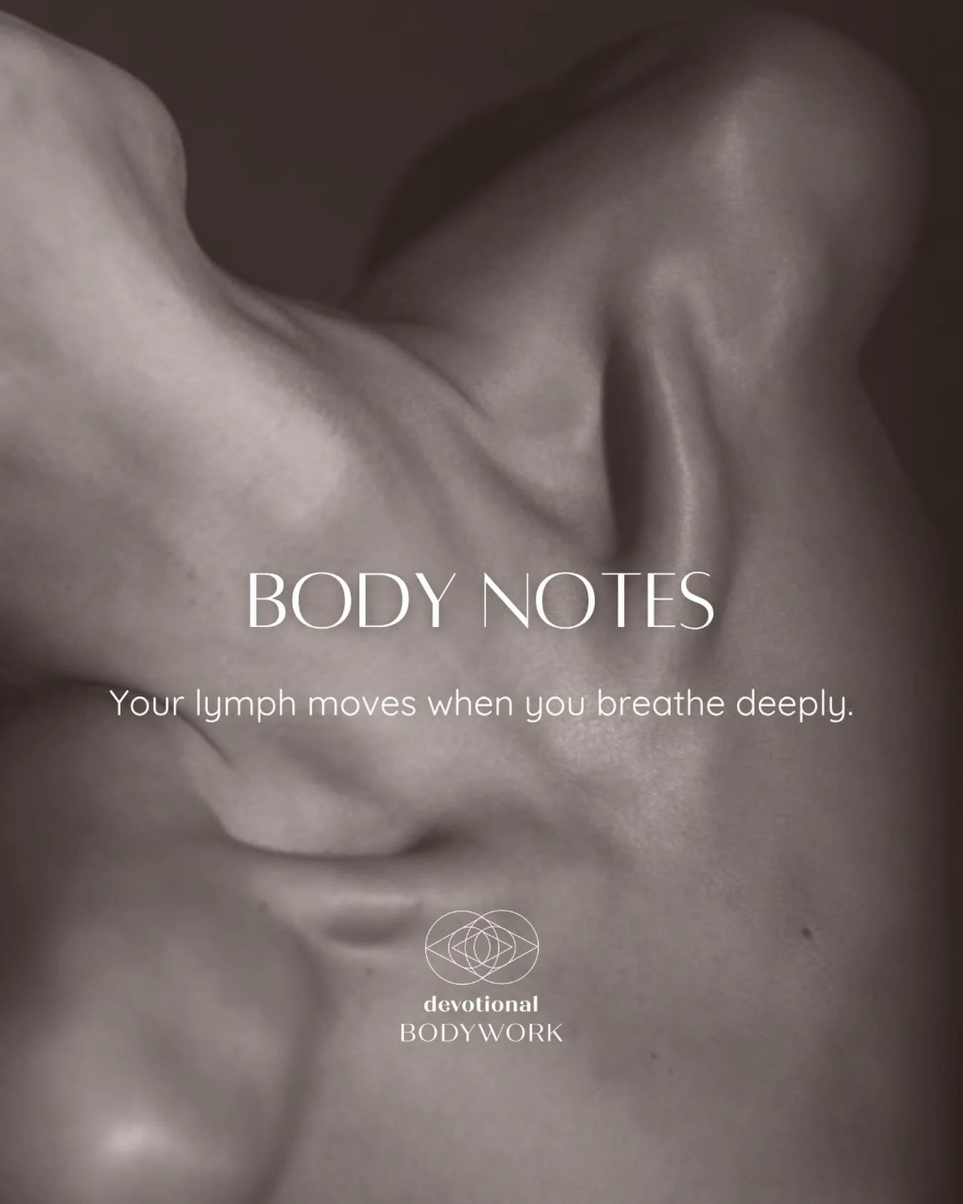 Your lymph has no pump of its own.
It moves because you do.

Every deep breath is a motor - the diaphragm pressing and releasing, creating internal pressure shifts that help fluid travel through the body.

With each deep inhale and exhale, stagnation