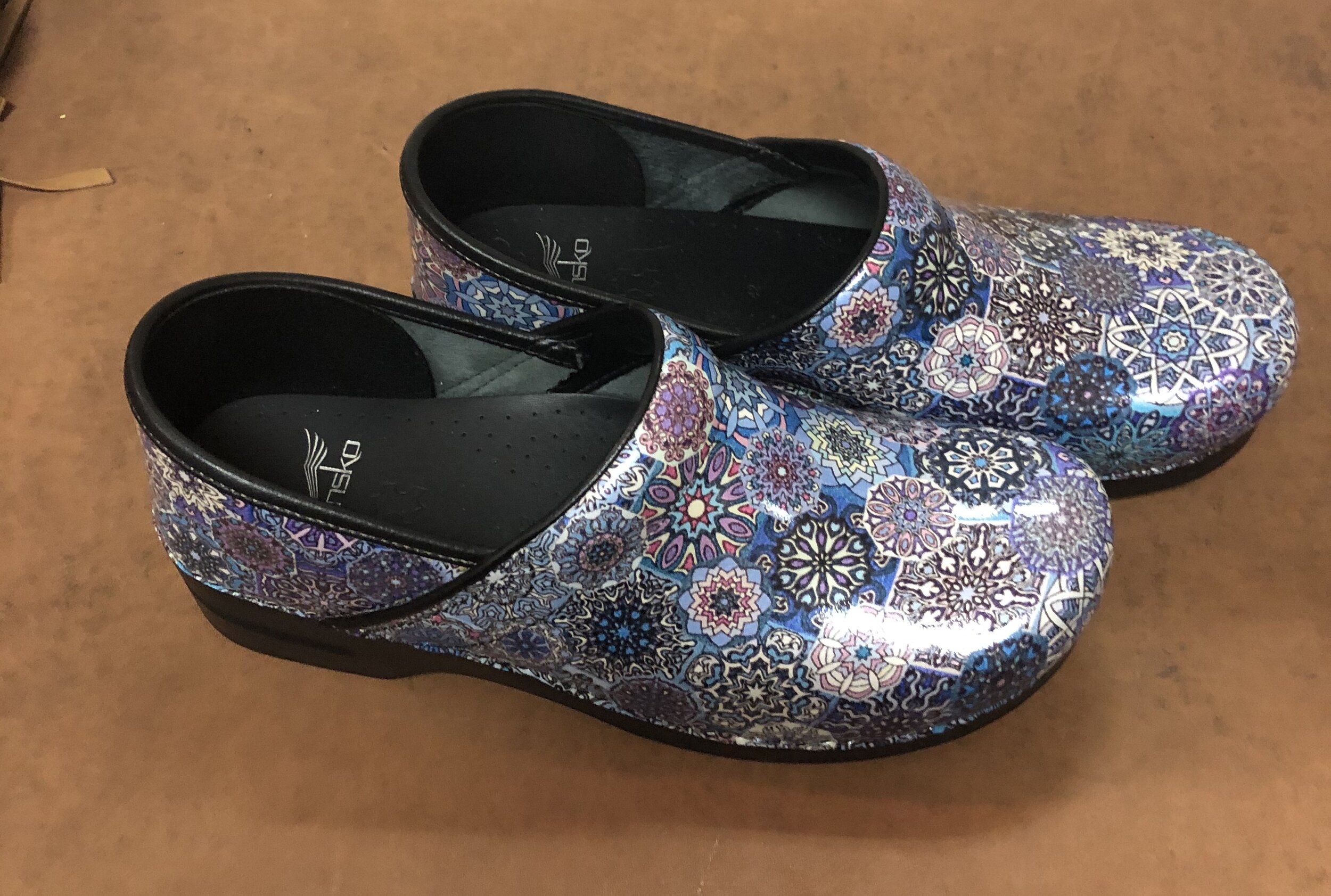 Dansko Floral Clogs