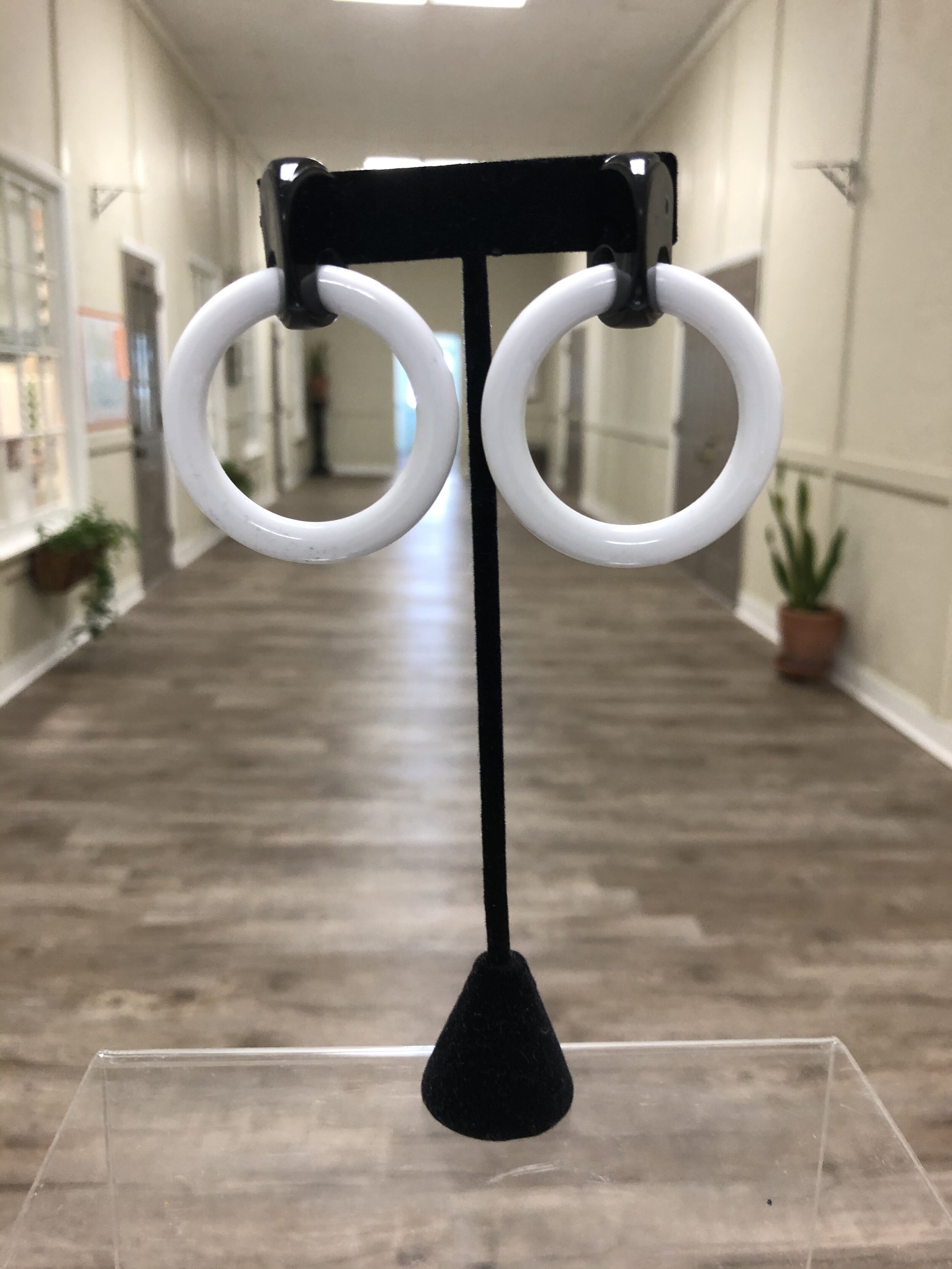 Black &amp; White Mod Earrings