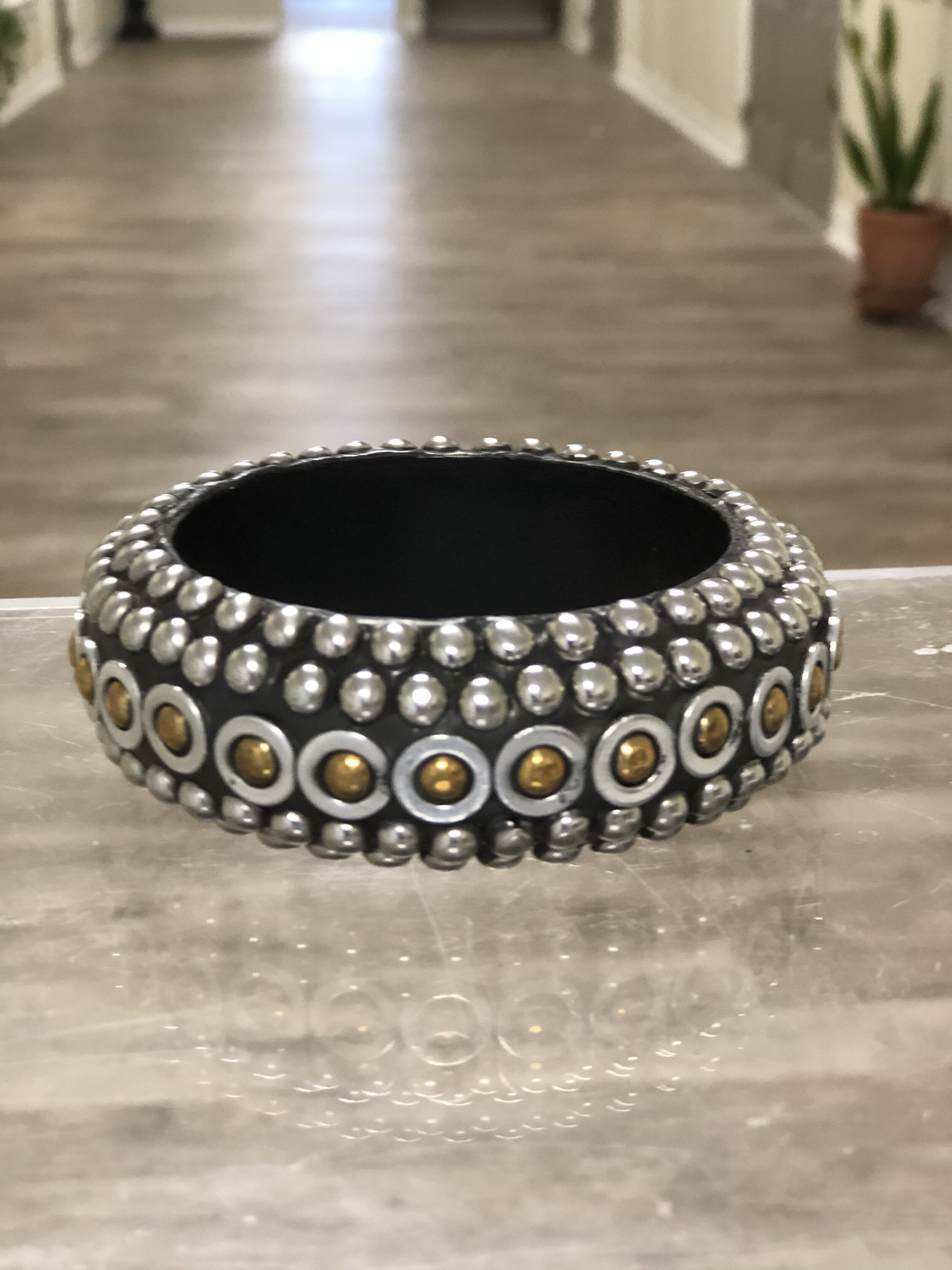 Wood &amp; Metal Bangle