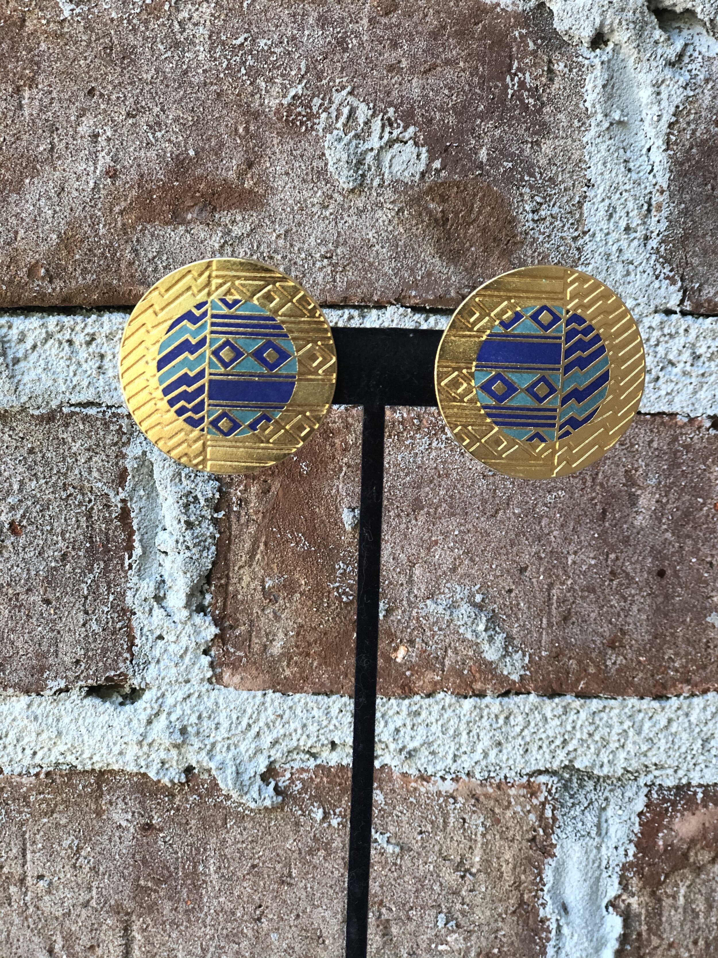 Laurel Burch Signed Zulo Earrings