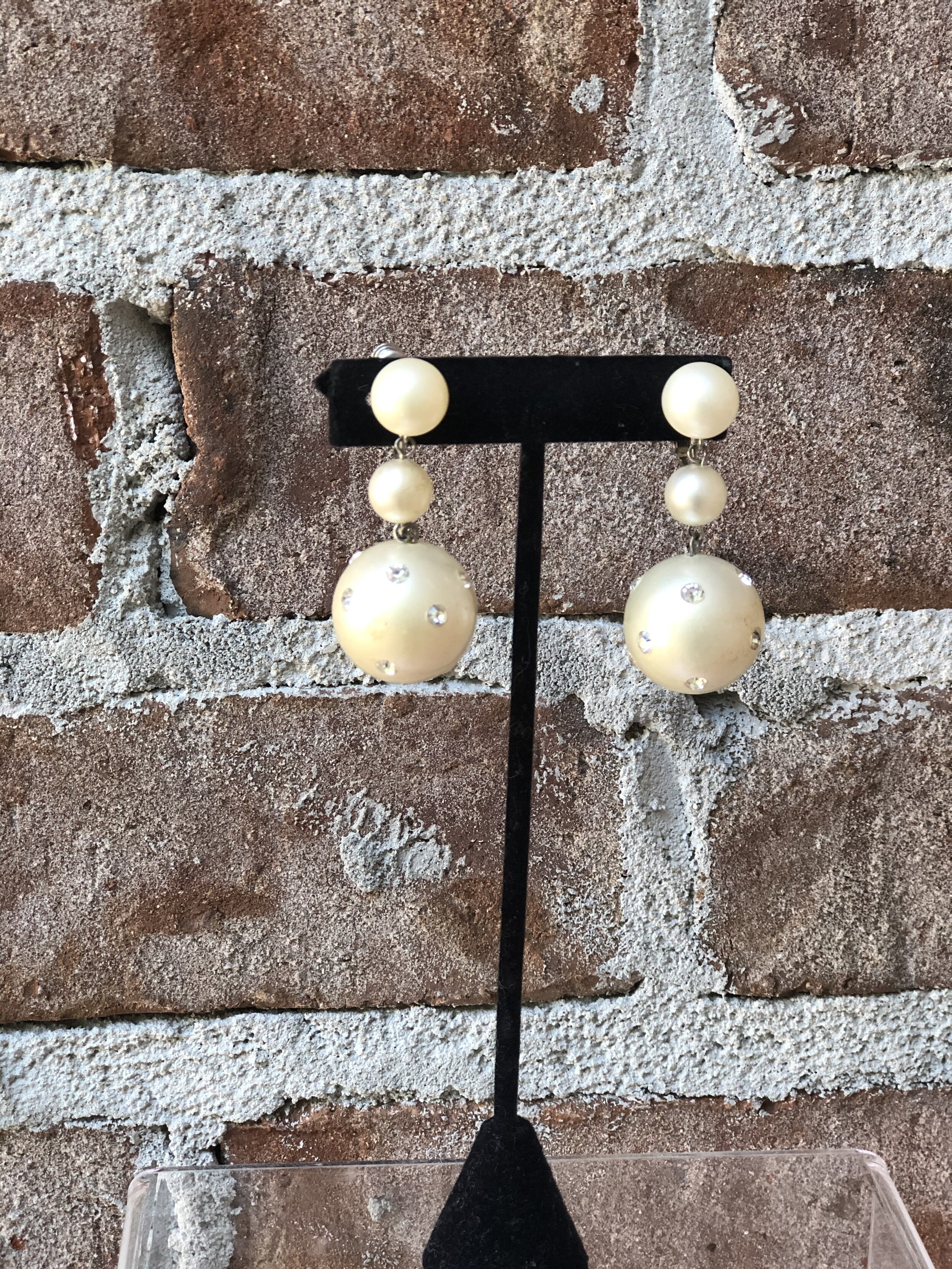 Signed Marvella Clip Earrings