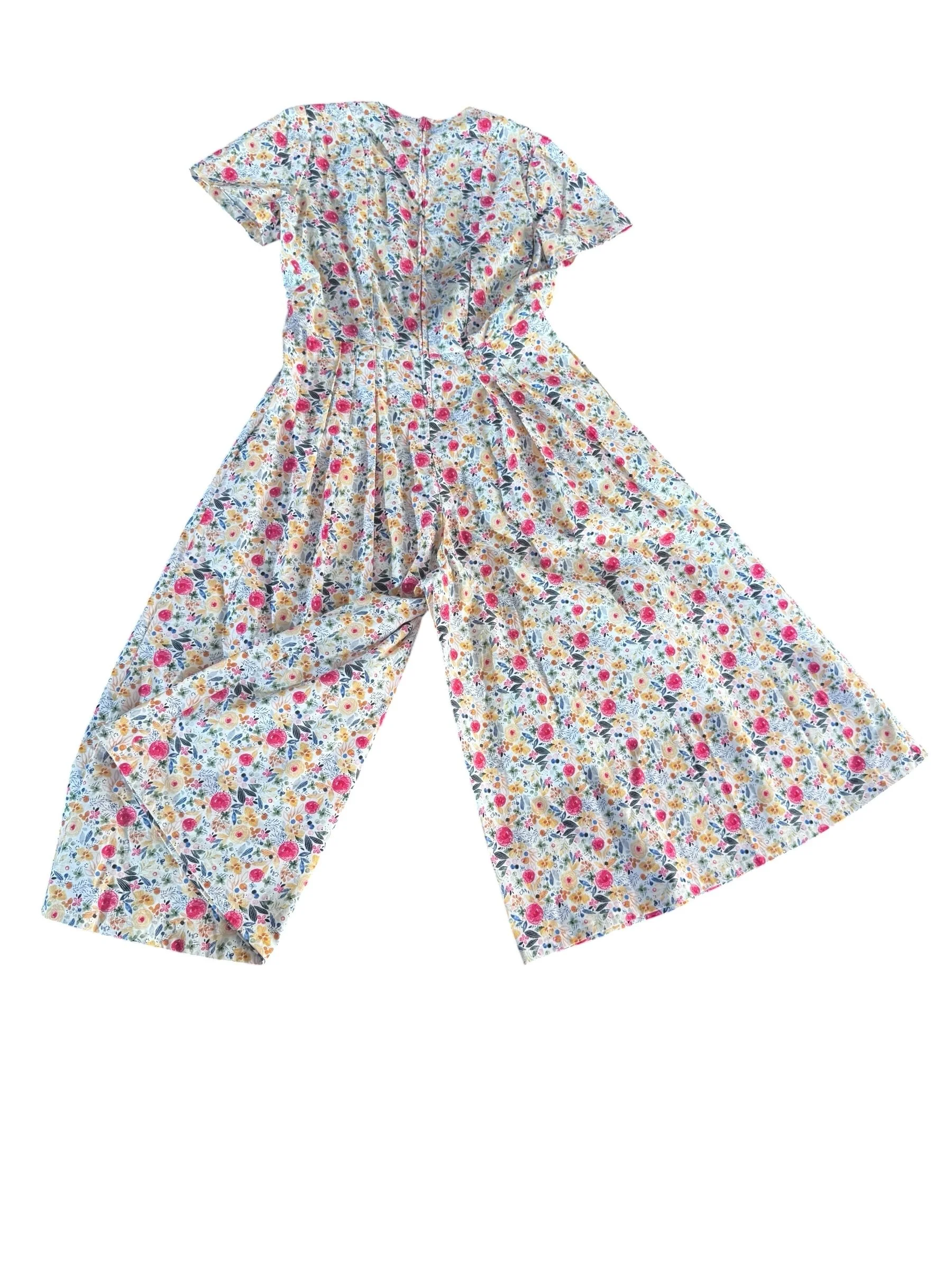 Vintage Floral Print Jumpsuit