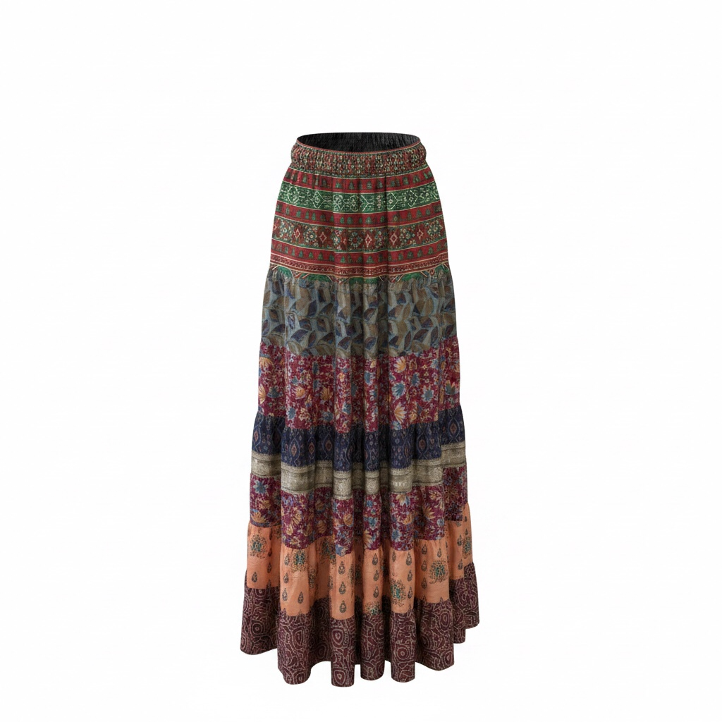 Skirt Silk Maxi Skirt