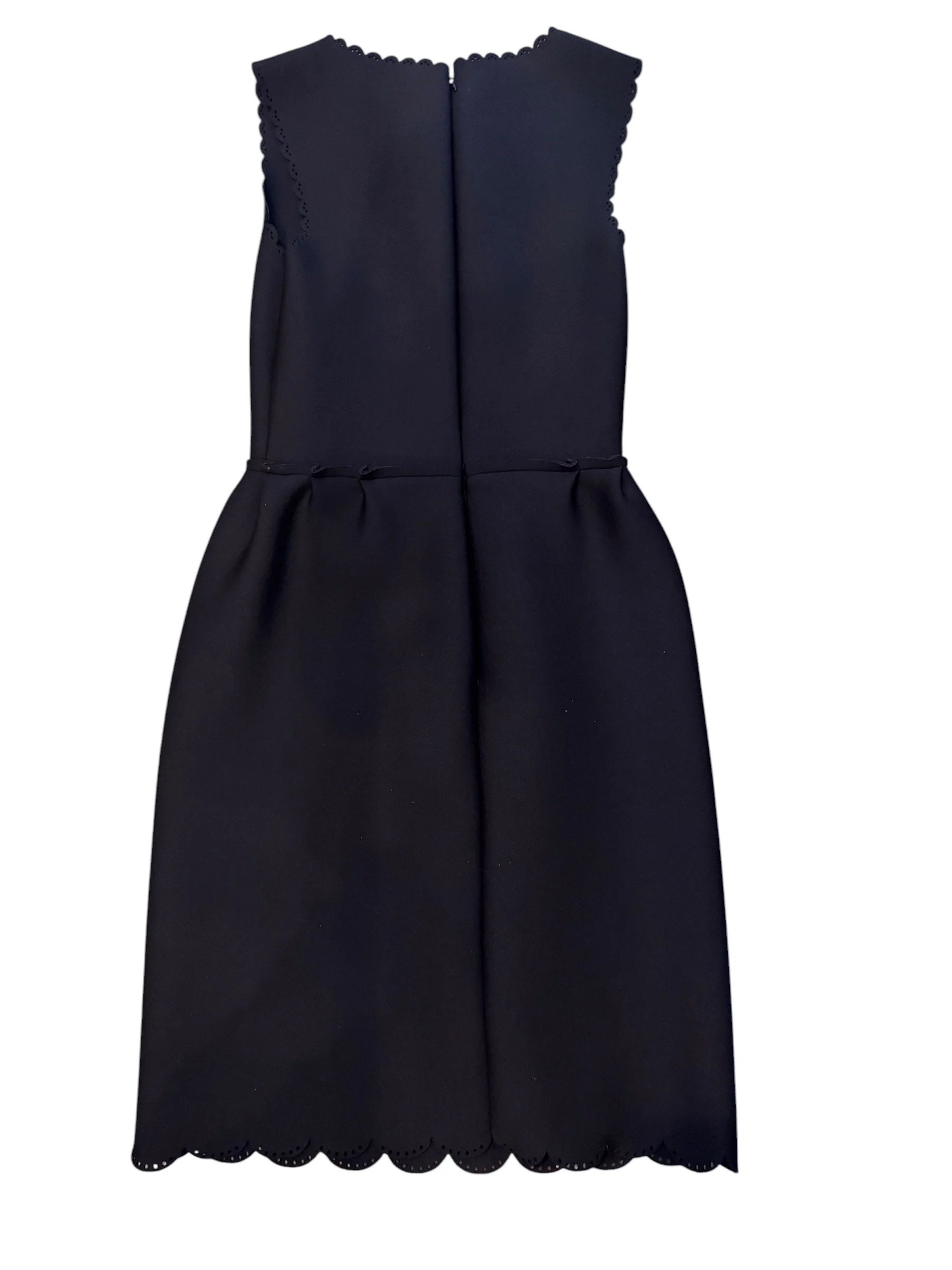 LANVIN Scalloped Edge Sleeveless Dress