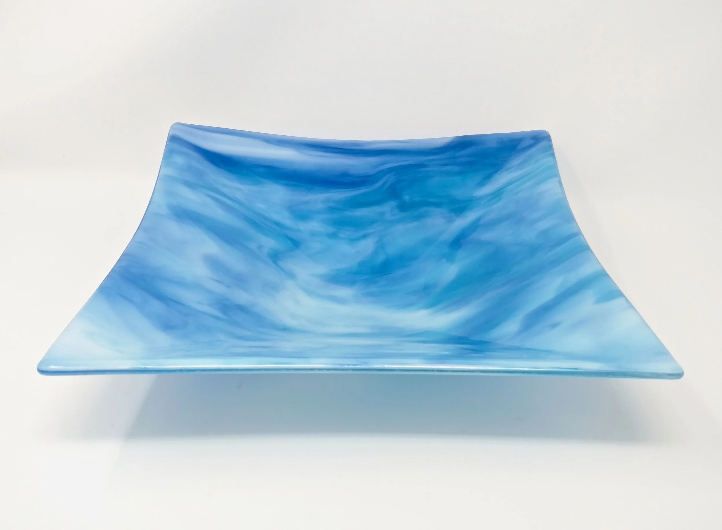Blue and White Square Bowl