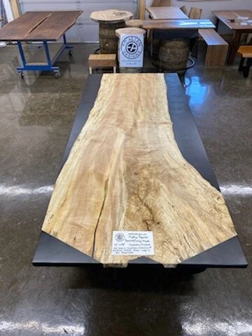 Spalted Curly Maple with Black Epoxy Rim
