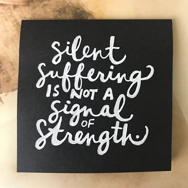 June 4: &ldquo;Silent struggle is not a signal of strength.&rdquo; (#stickynotetoself 602)
I am sick. And, I am tired of navigating the world as if nothing is wrong.
In a recent video blog, I opened up about how complications with anemia and endometr