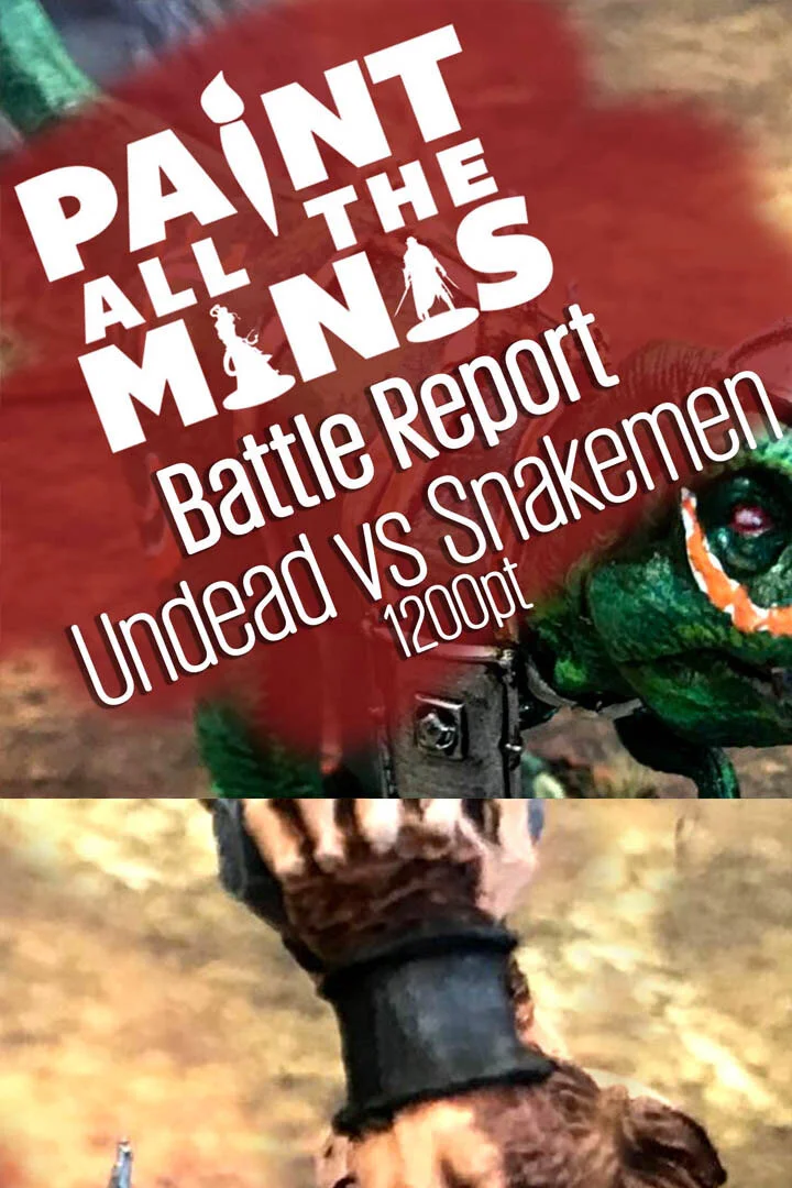 Warlords of Erehwon Battle Report: Undead vs Snakeman