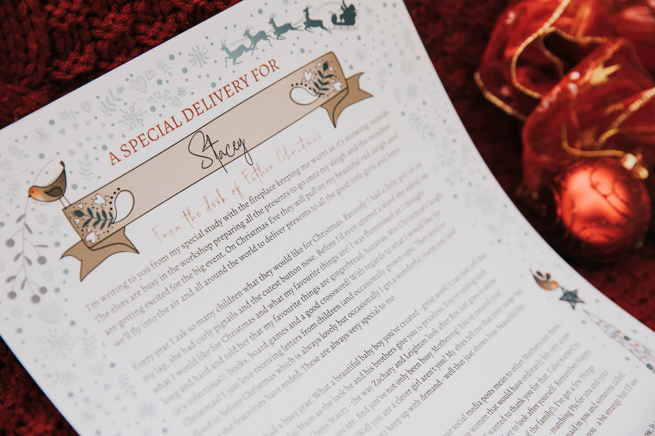 Grown ups - Personalised Letter from Father Christmas
