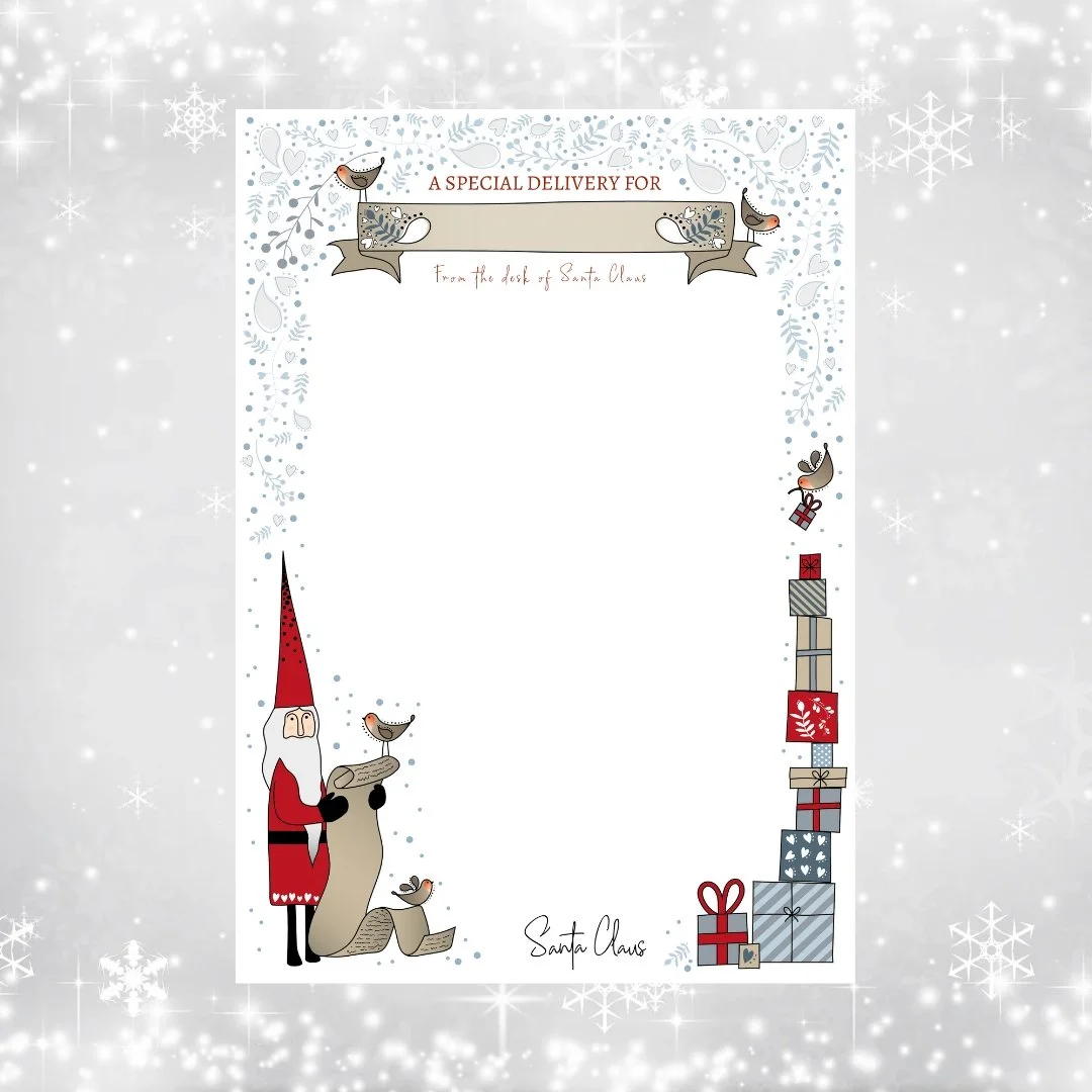 Father Christmas design - signed by Santa Claus