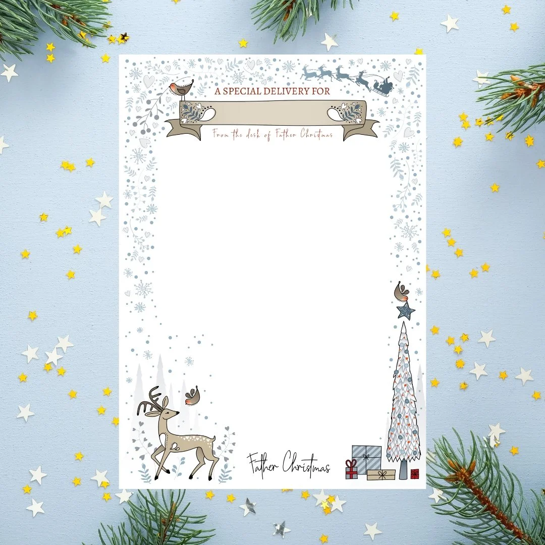 Reindeer design - signed by Father Christmas
