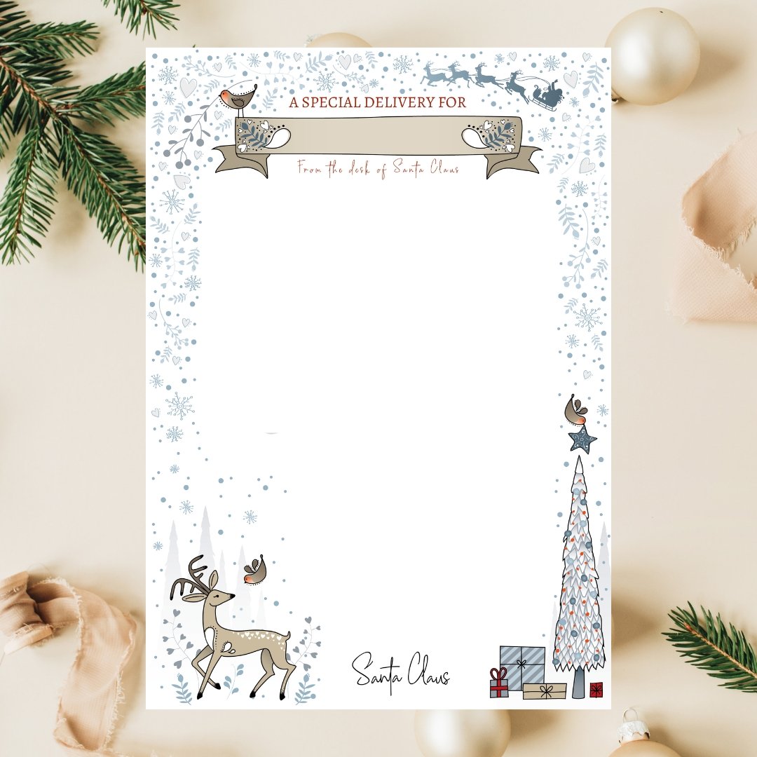 Reindeer design - signed by Santa Claus