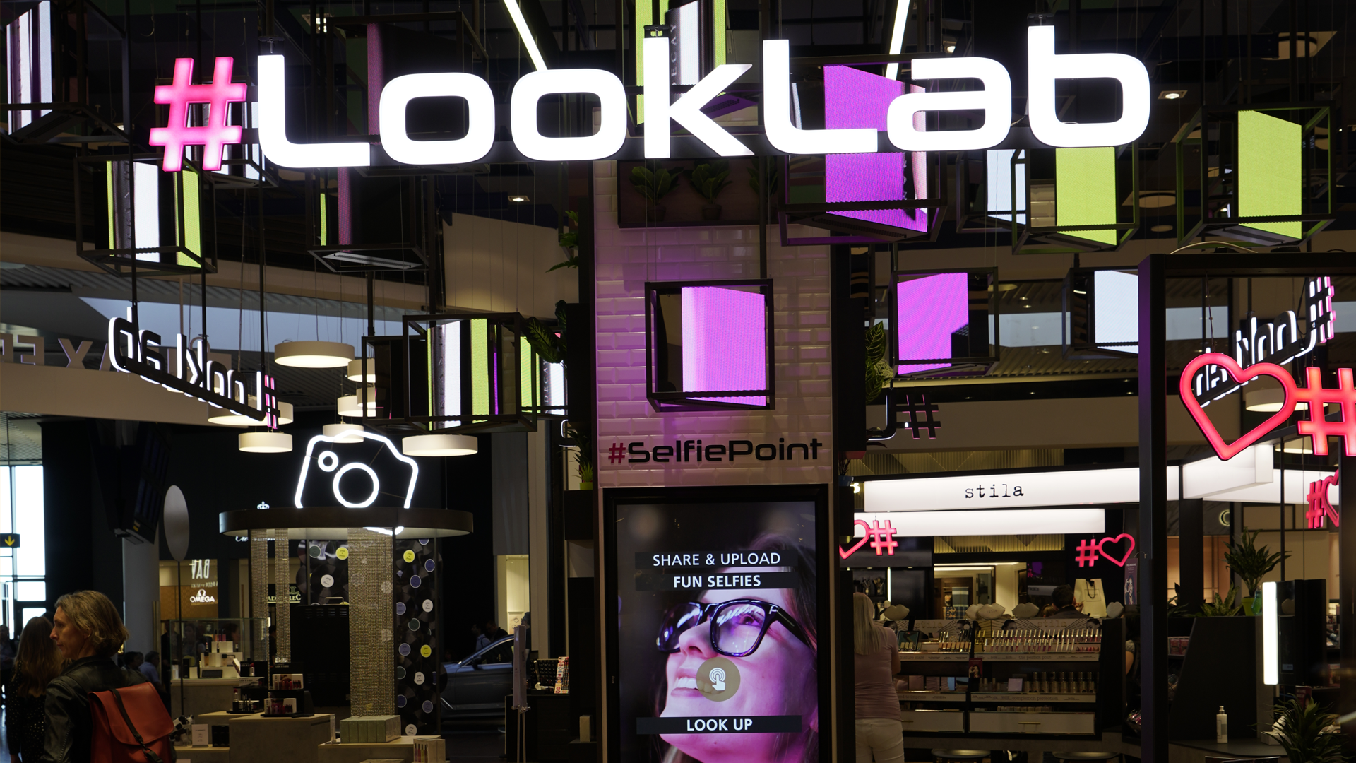  Touchscreen application and LED application was made in Unity(c#)   All the backend that integrate social medias and bridge touch screens and LED was made in node.js  