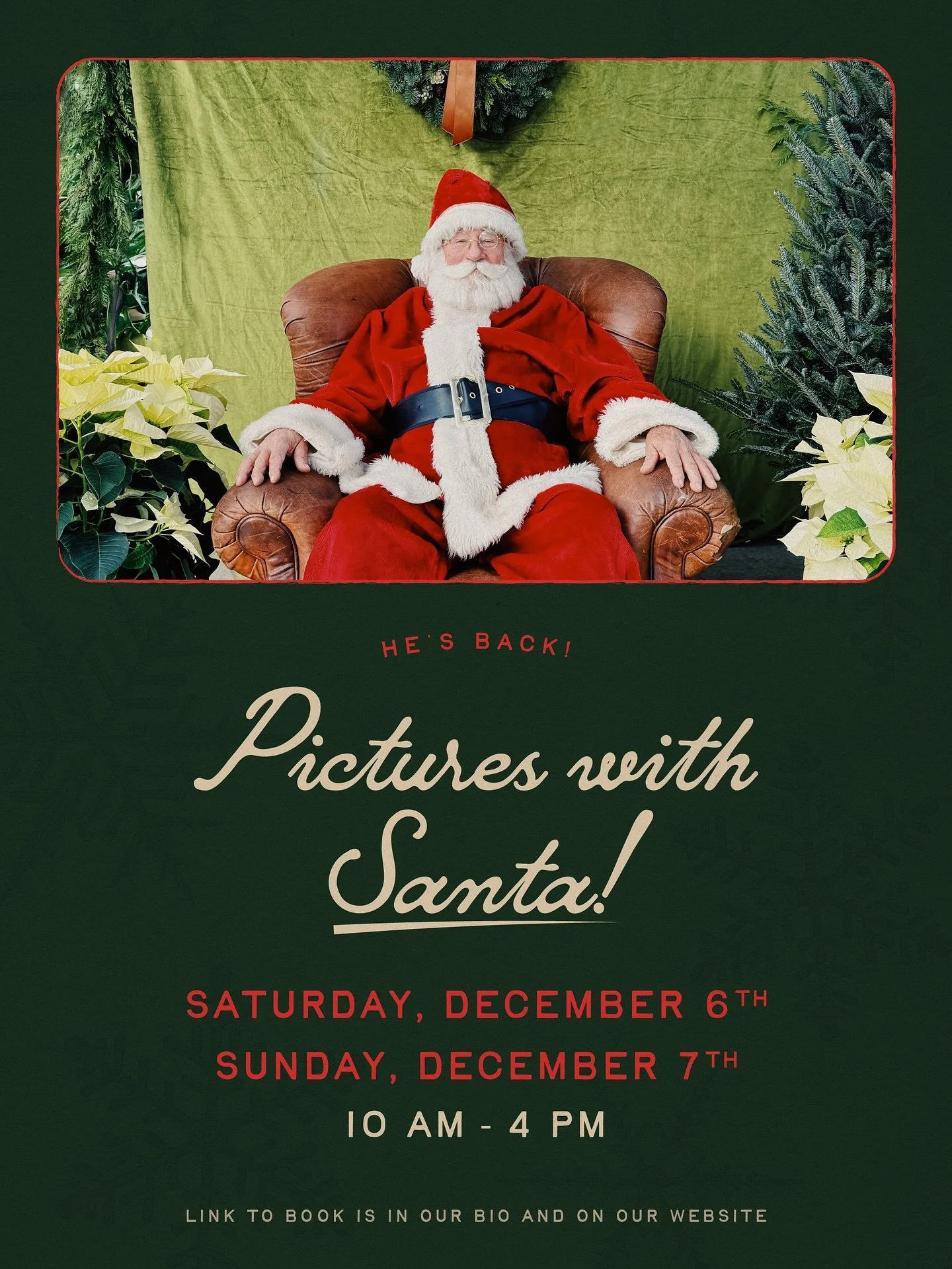 Someone special is coming to town! Link for tickets is in our bio! 🎅