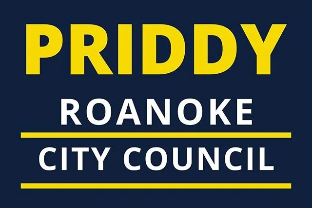 We are thrilled to endorse Luke Priddy for Roanoke City Council 👏✨