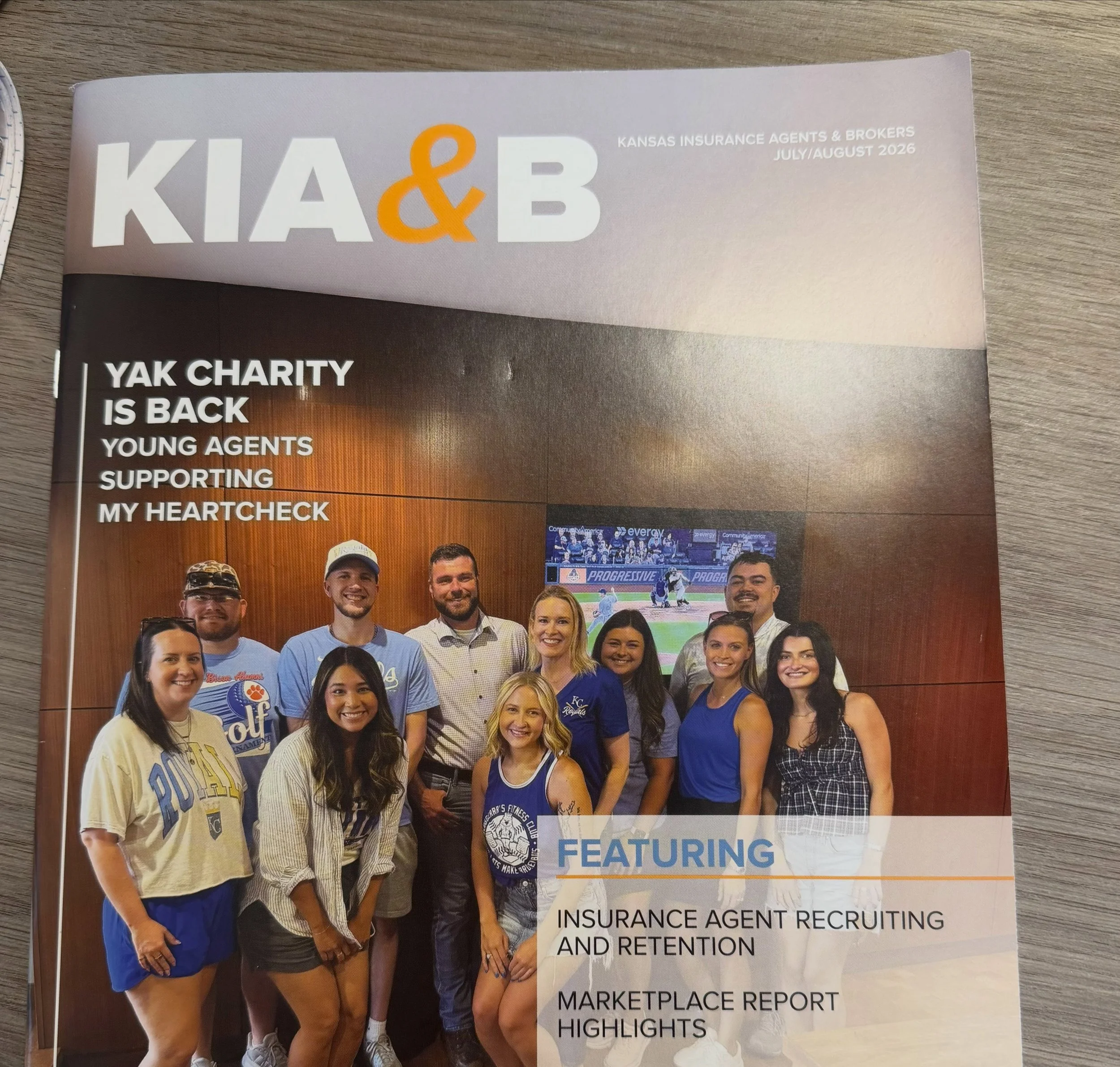 Pretty cool seeing one of our own on the cover! 👏

We love seeing @ashtonfee involved with the Young Agents of Kansas and giving her time to an organization that is making a difference across our state.

This year, YAK is supporting My HeartCheck, w