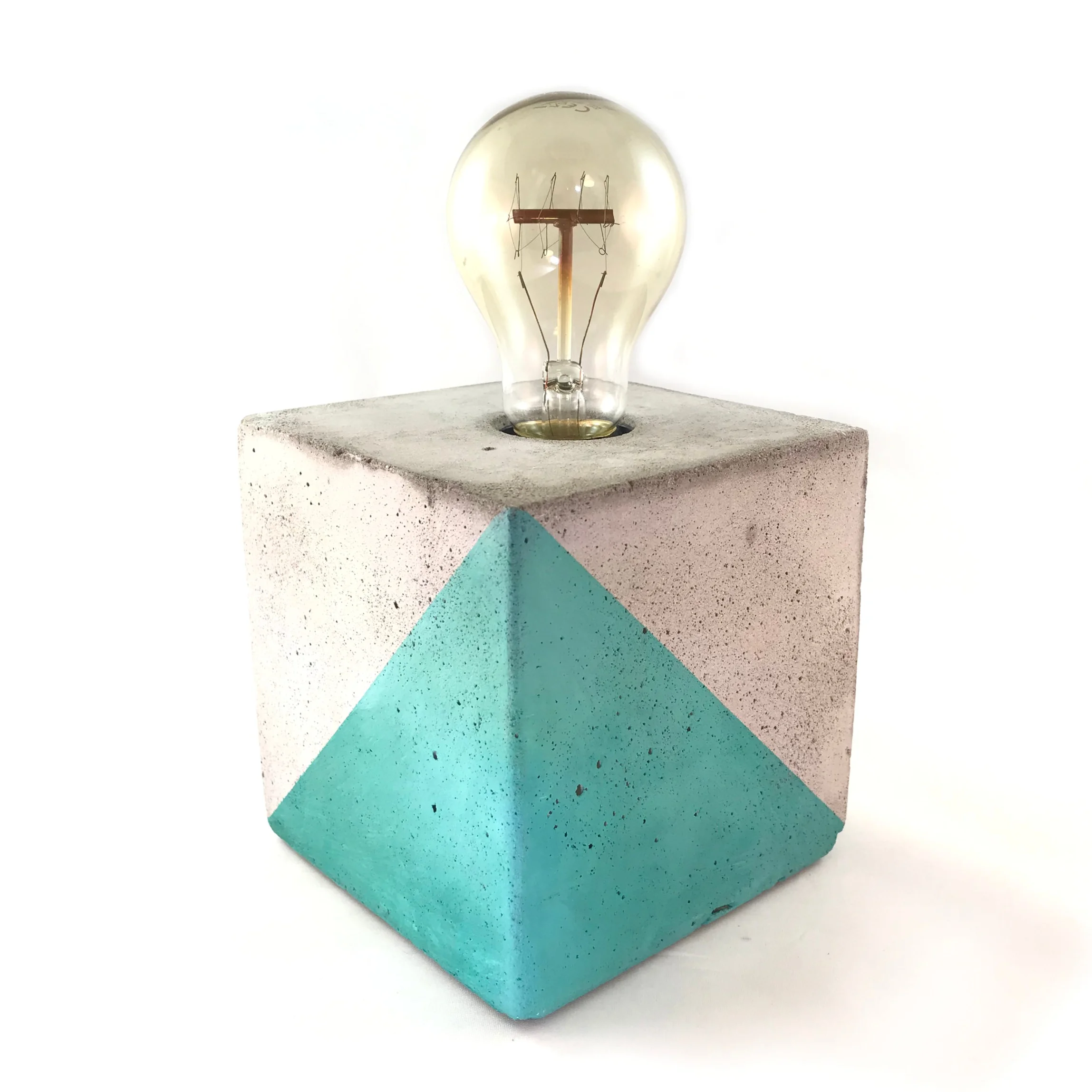 Concrete Table Lamp Mint