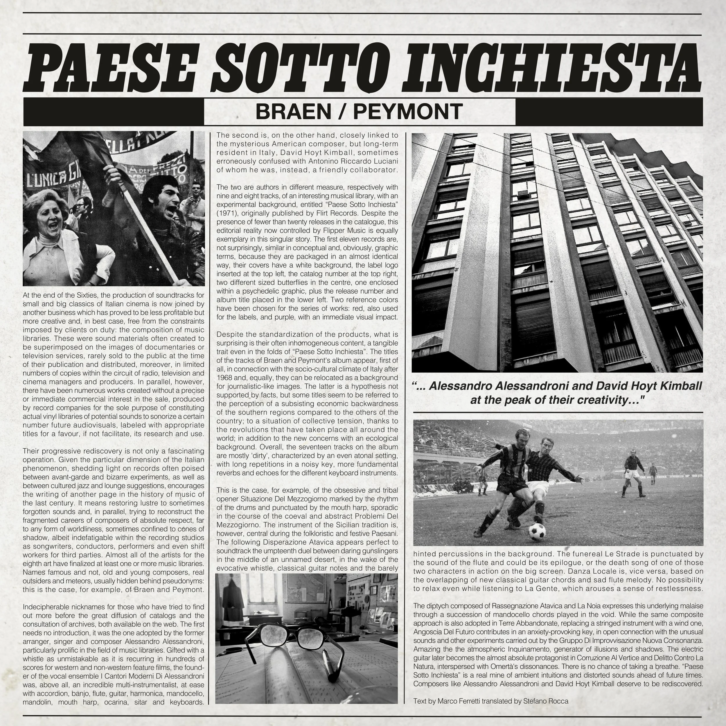 Braen & Peymont - Paese Sotto Inchiesta