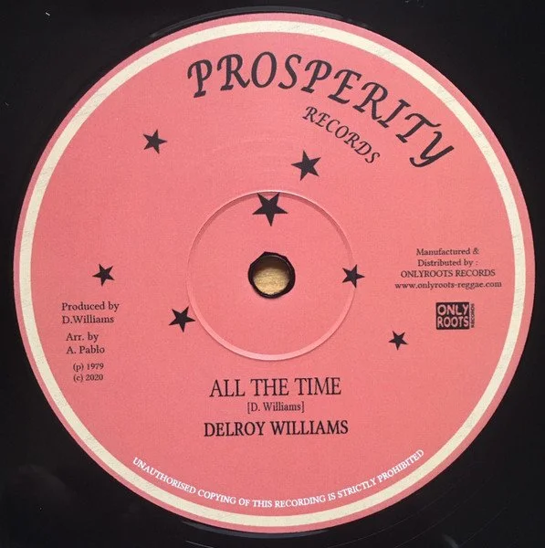 Delroy Williams - All The Time / We Know Where We Going