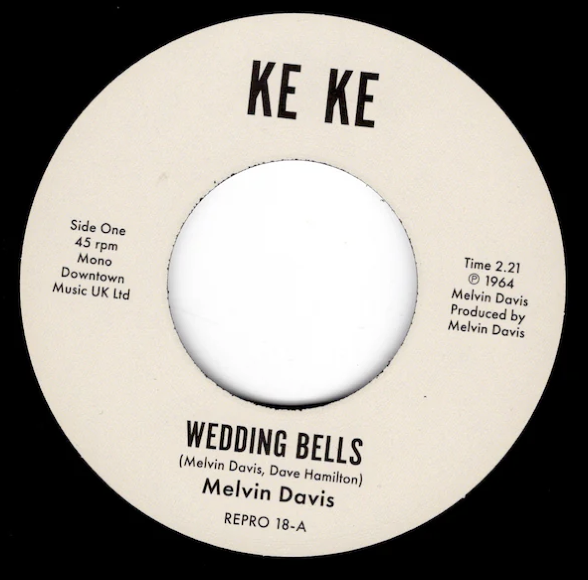 Melvin Davis - Wedding Bells / It's No News