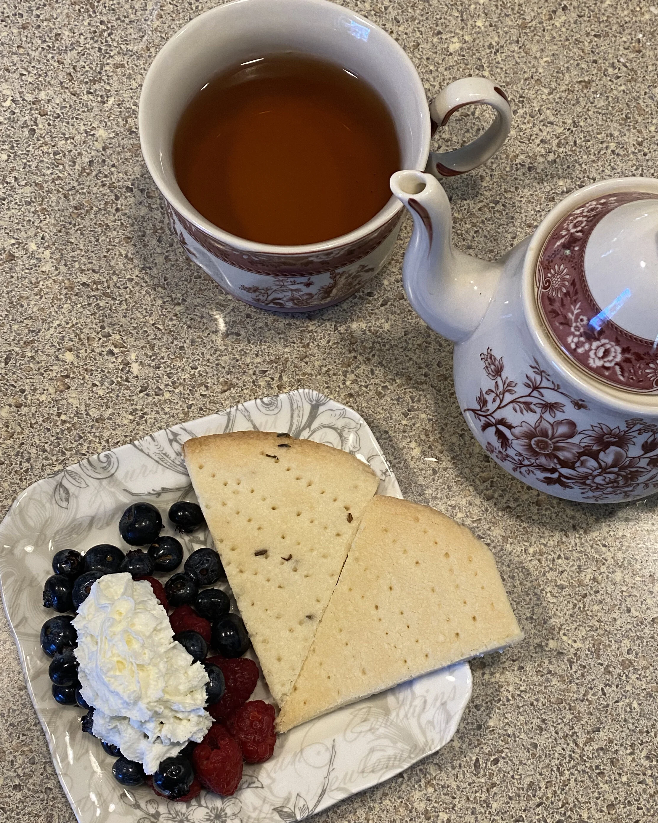 Scottish Shortbread with Lavender Flowers (Optional)