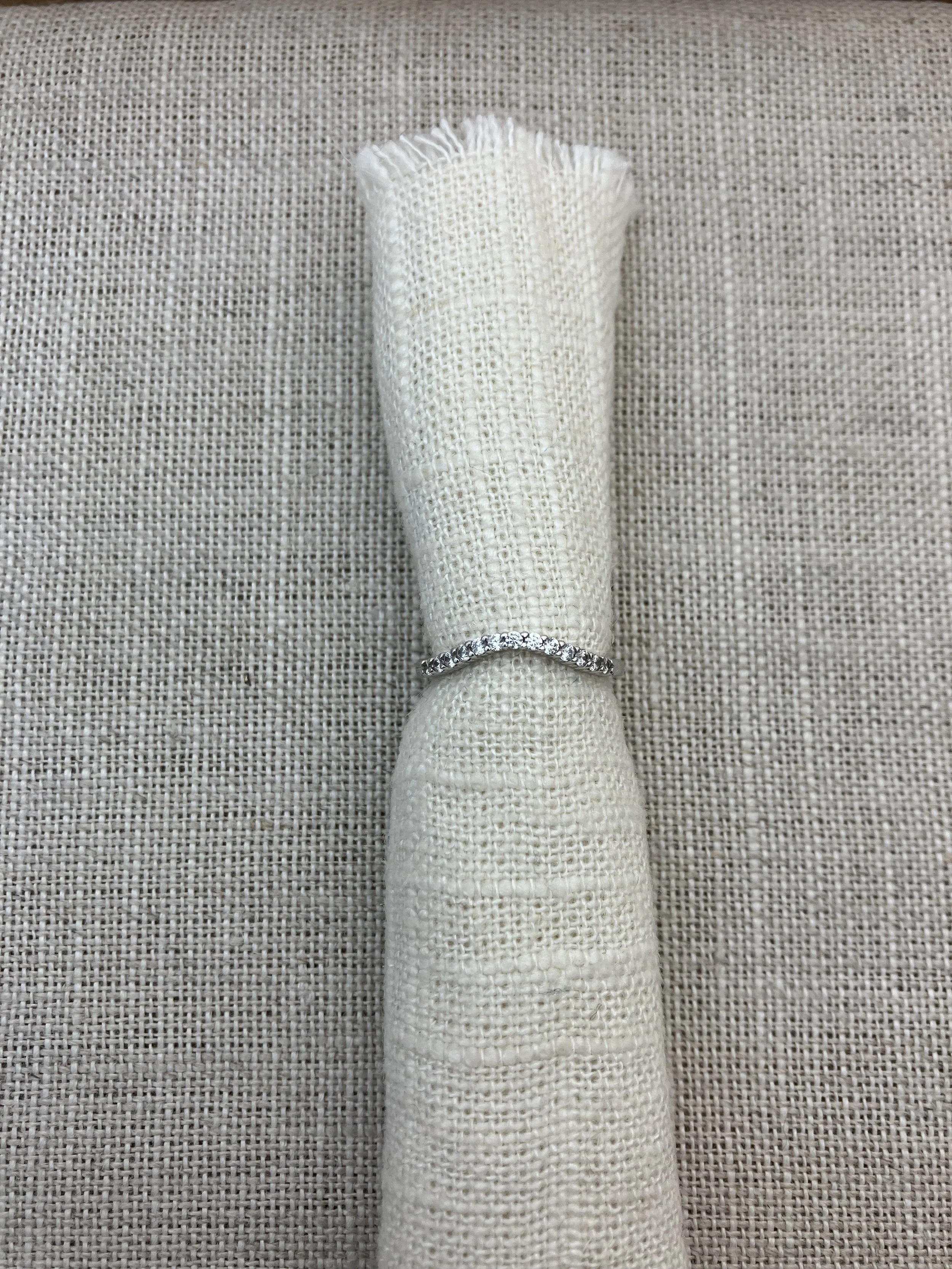 Curved Natural Diamond Band