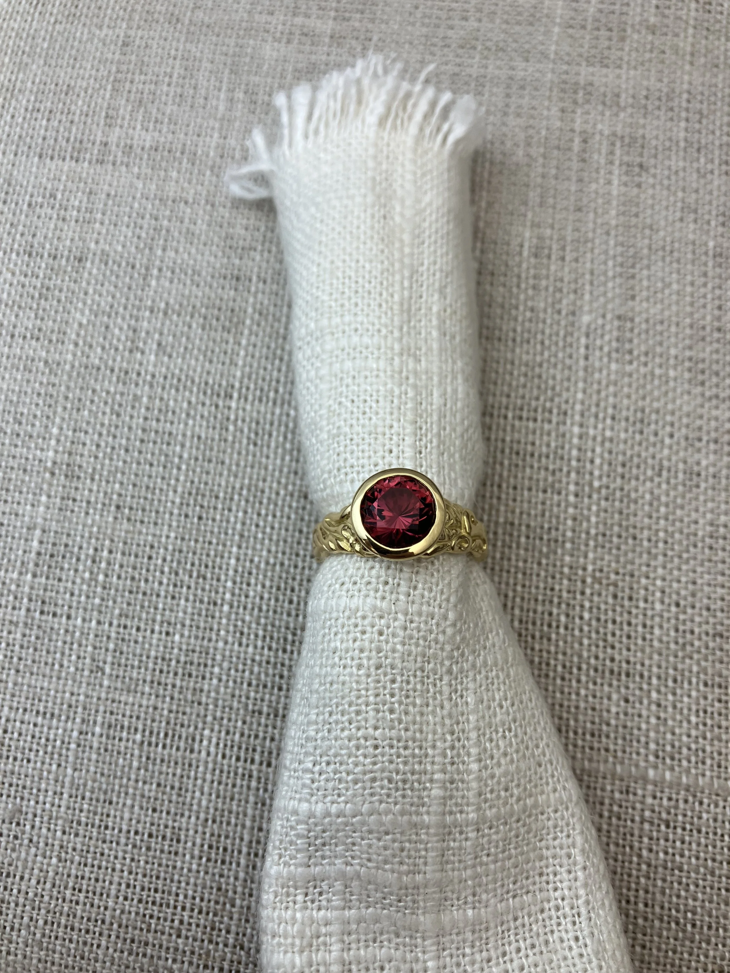 Pink Maine Tourmaline Ring