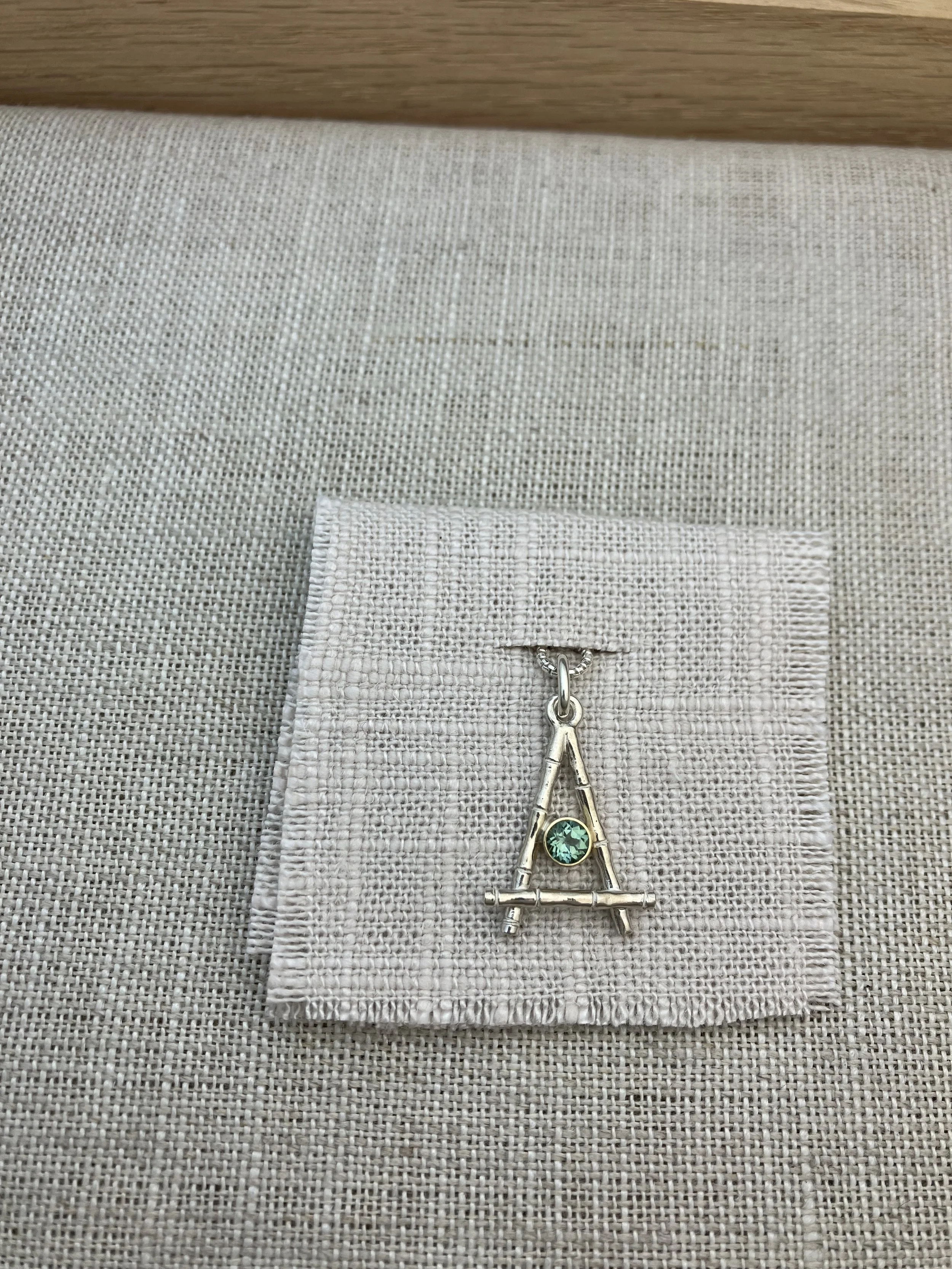 Maine Tourmaline Pendants - Sterling