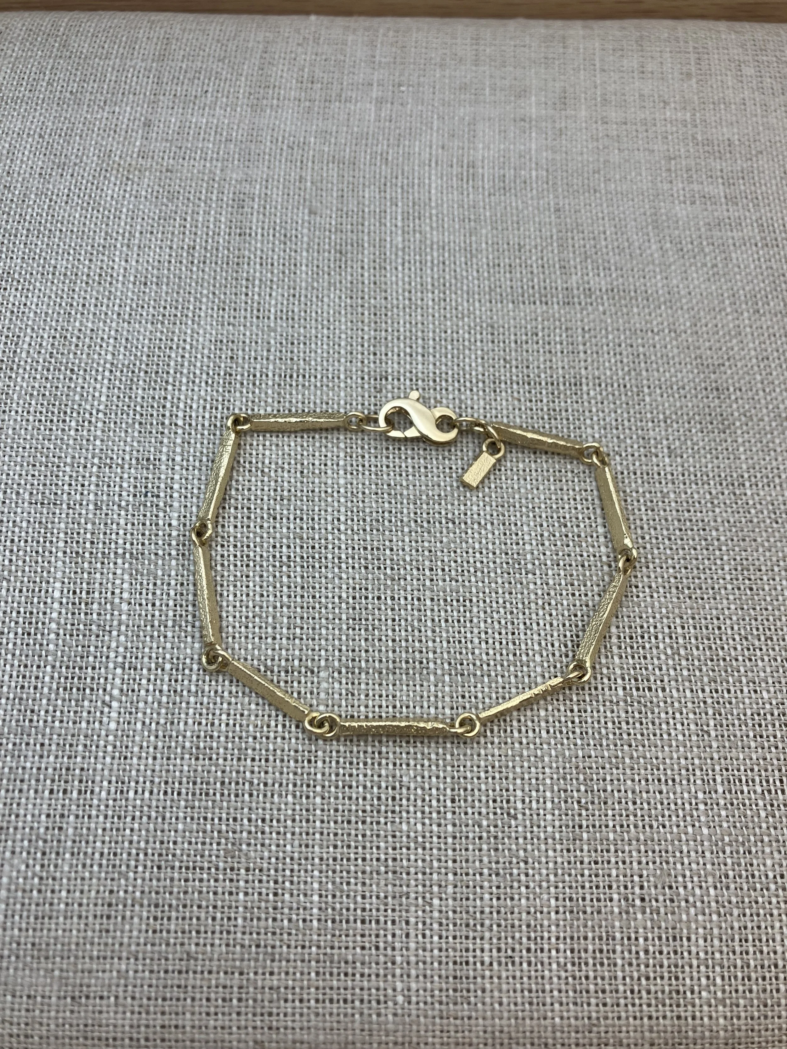 Small Cribstone Block Link Bracelet