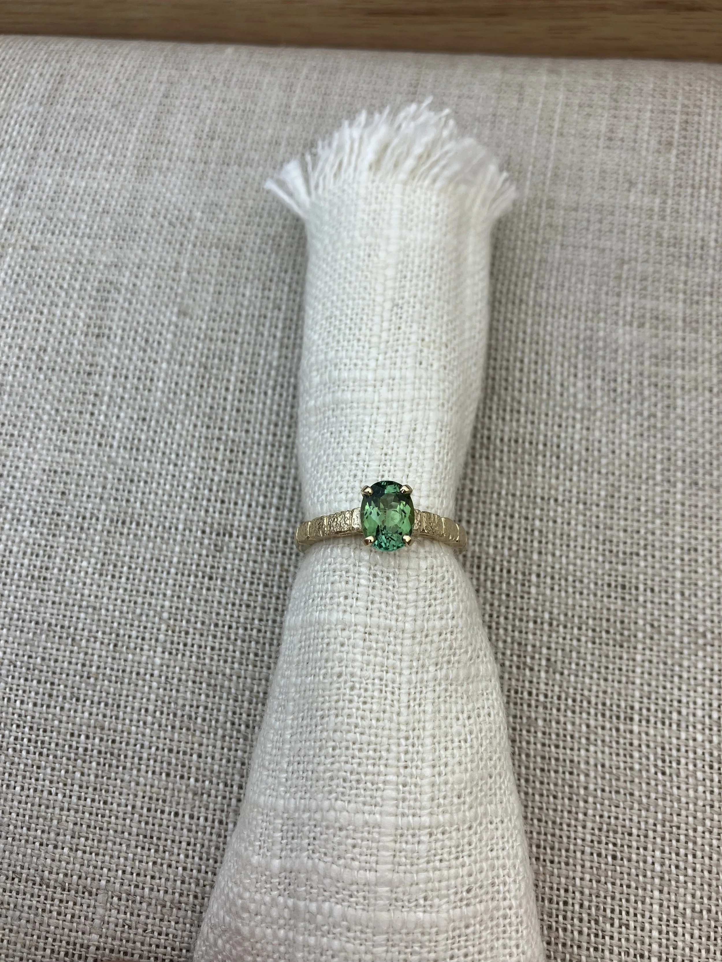 Maine Tourmaline Cribstone Ring