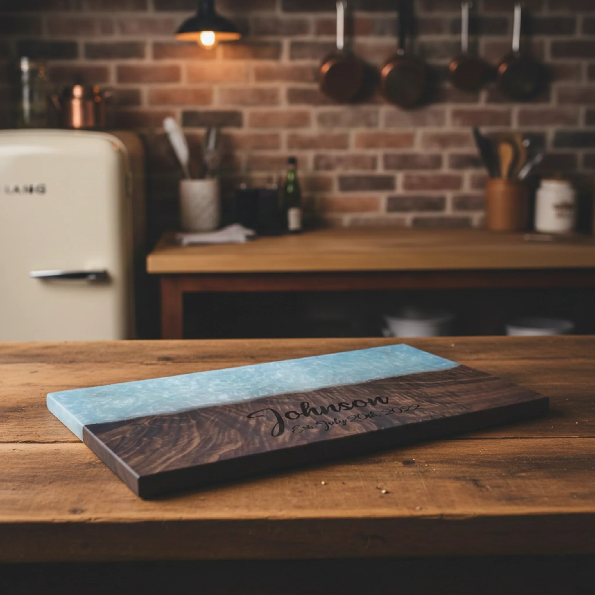 Walnut with Light Blue Resin Board Beauty.webp