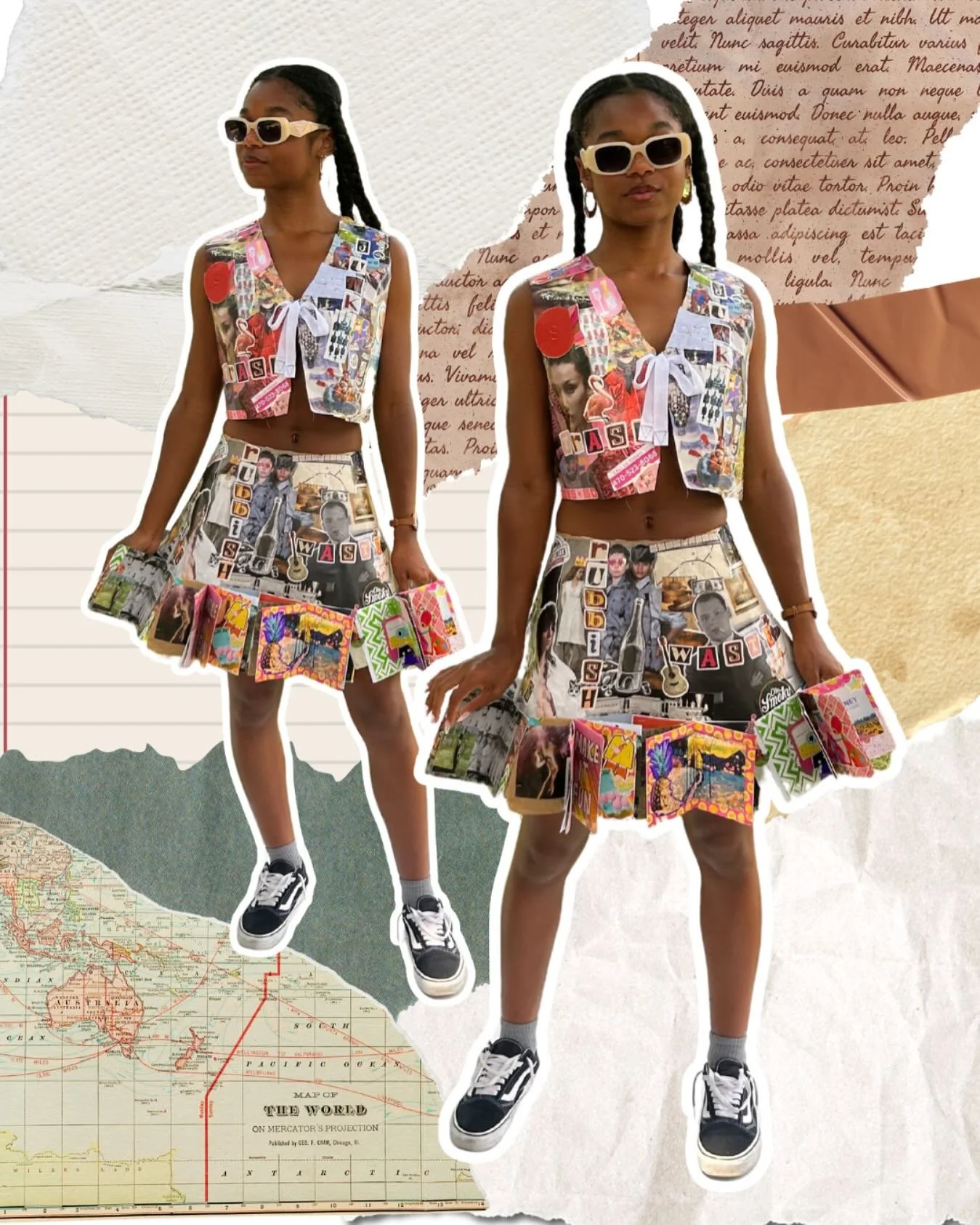 The Junk Dress as seen at the SCAD Sidewalk Arts festival in Savannah GA this weekend! #scad #sidewalkartsfestival #junkjournaling #fashiondesign