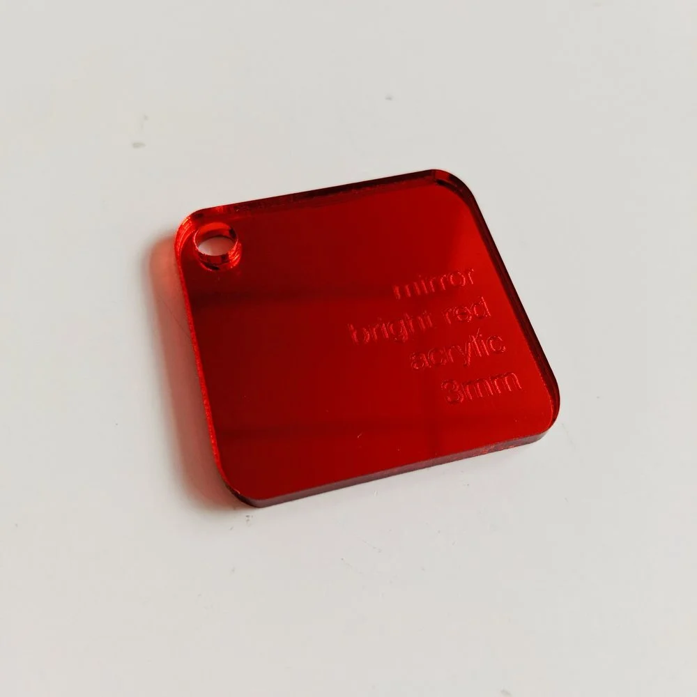 mirror bright red