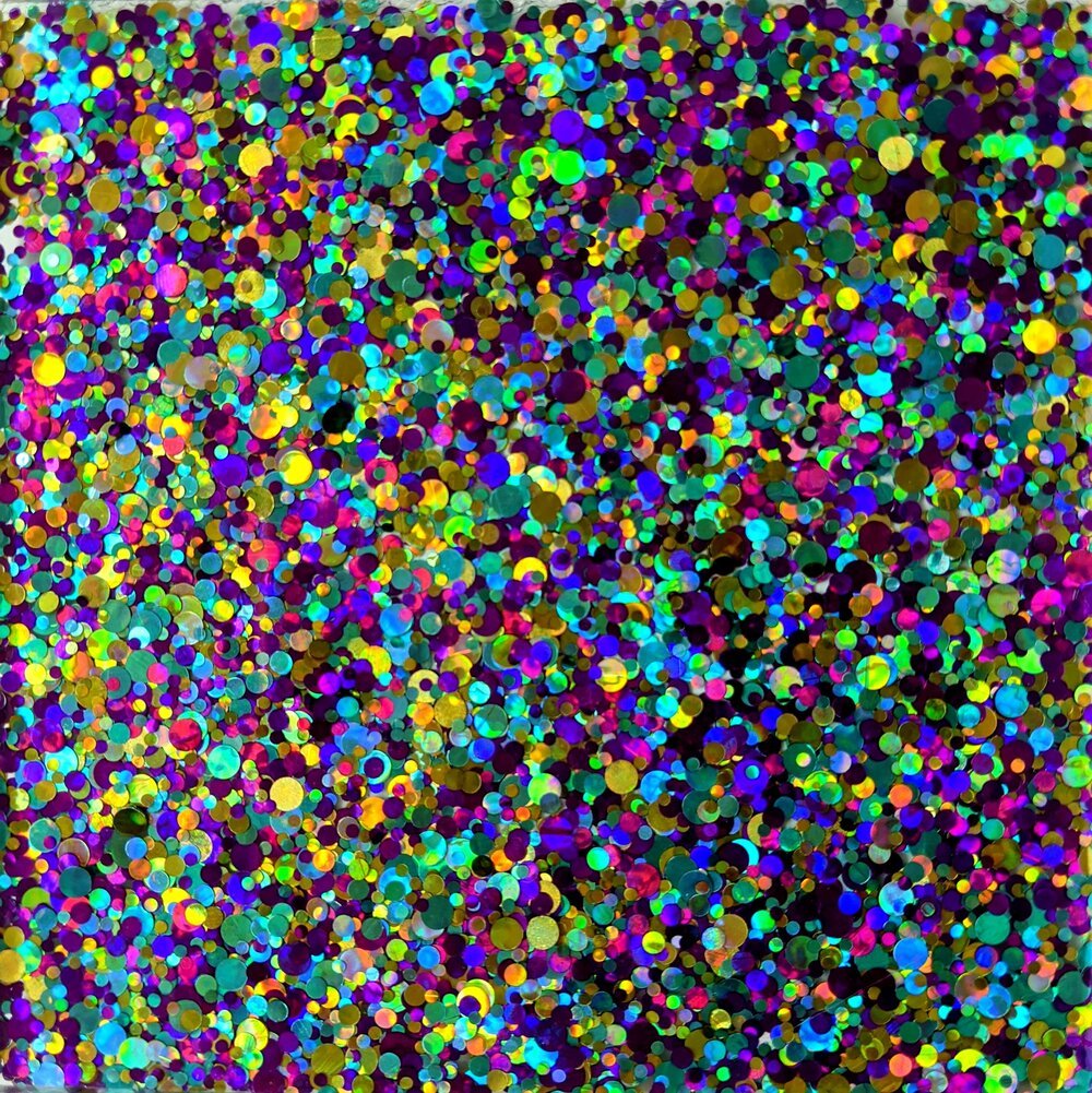 confetti glitter multi purple