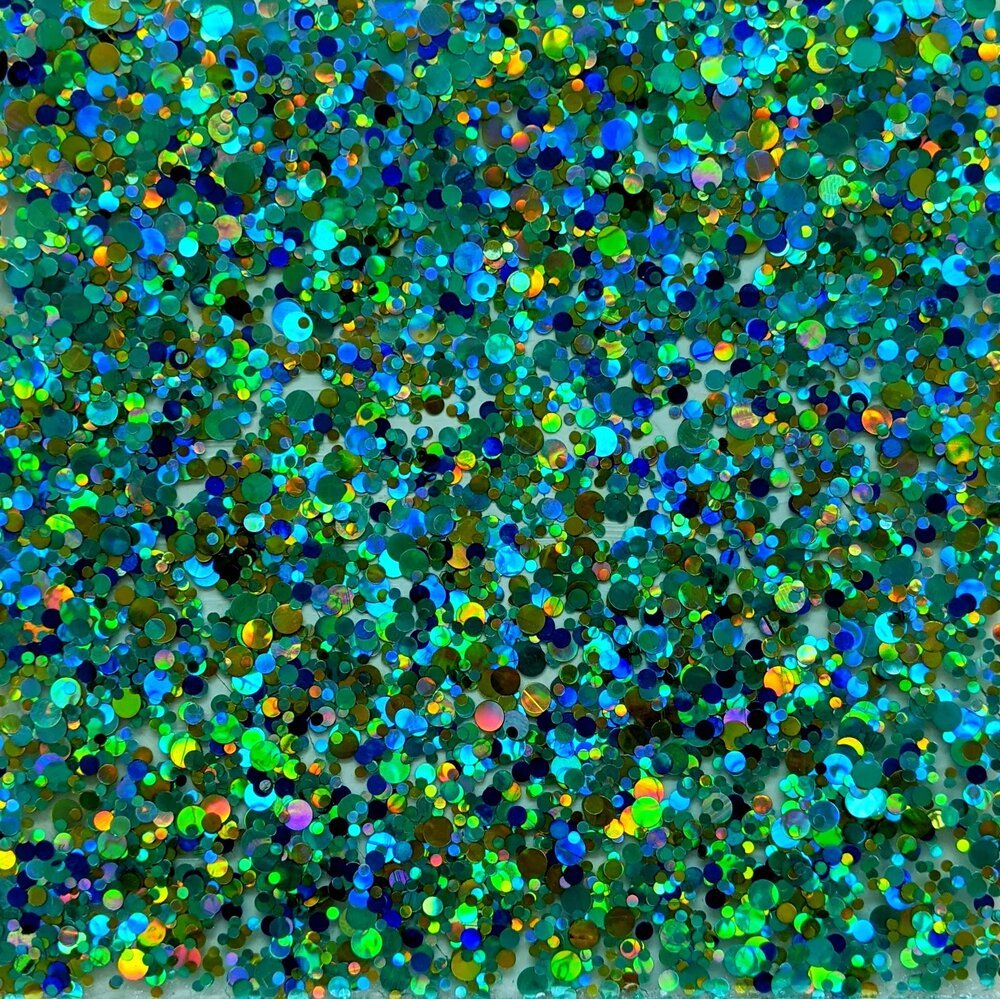 confetti glitter turquoise