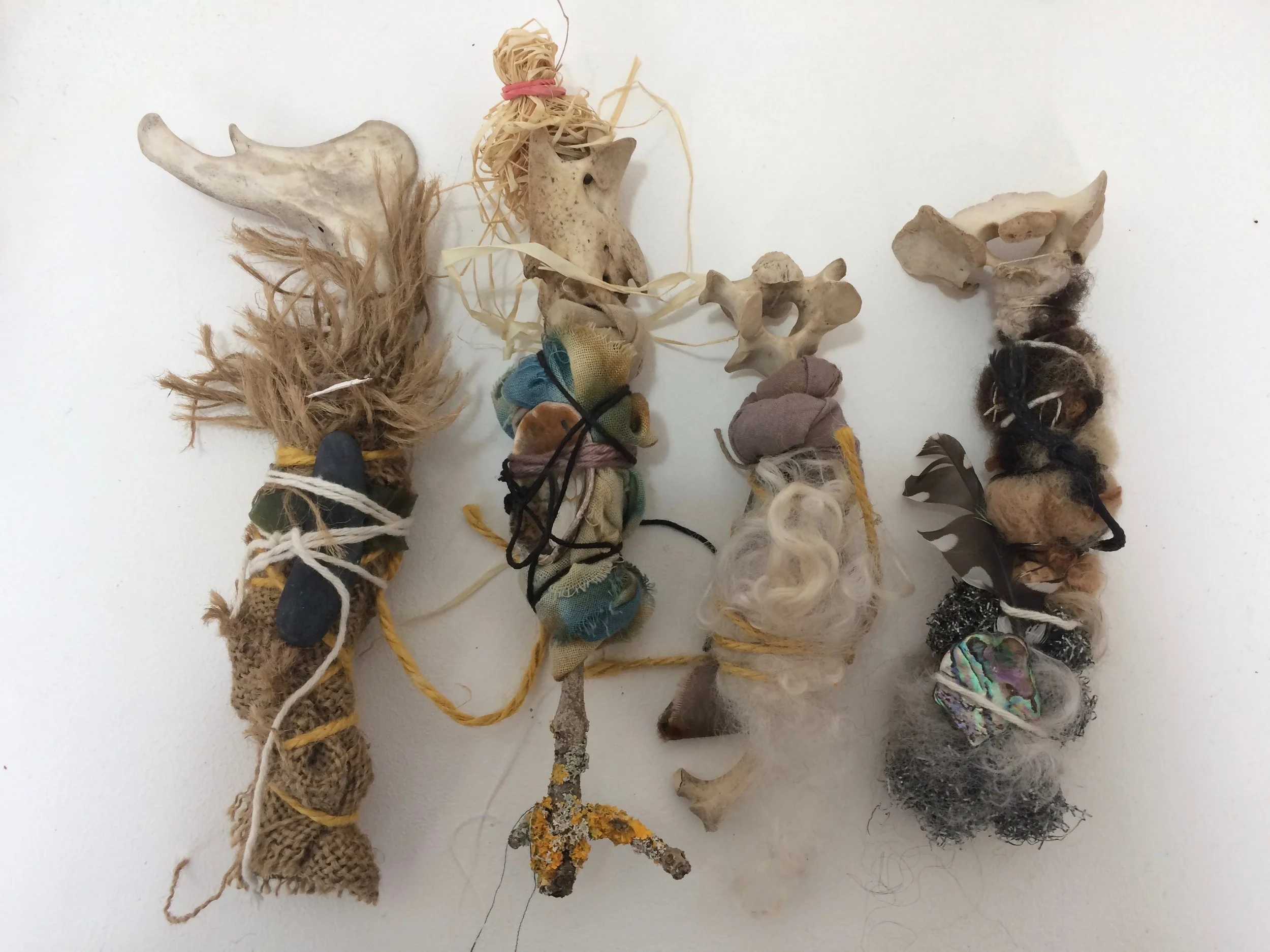 Bone Family, 2018 wall installation, dimensions variable