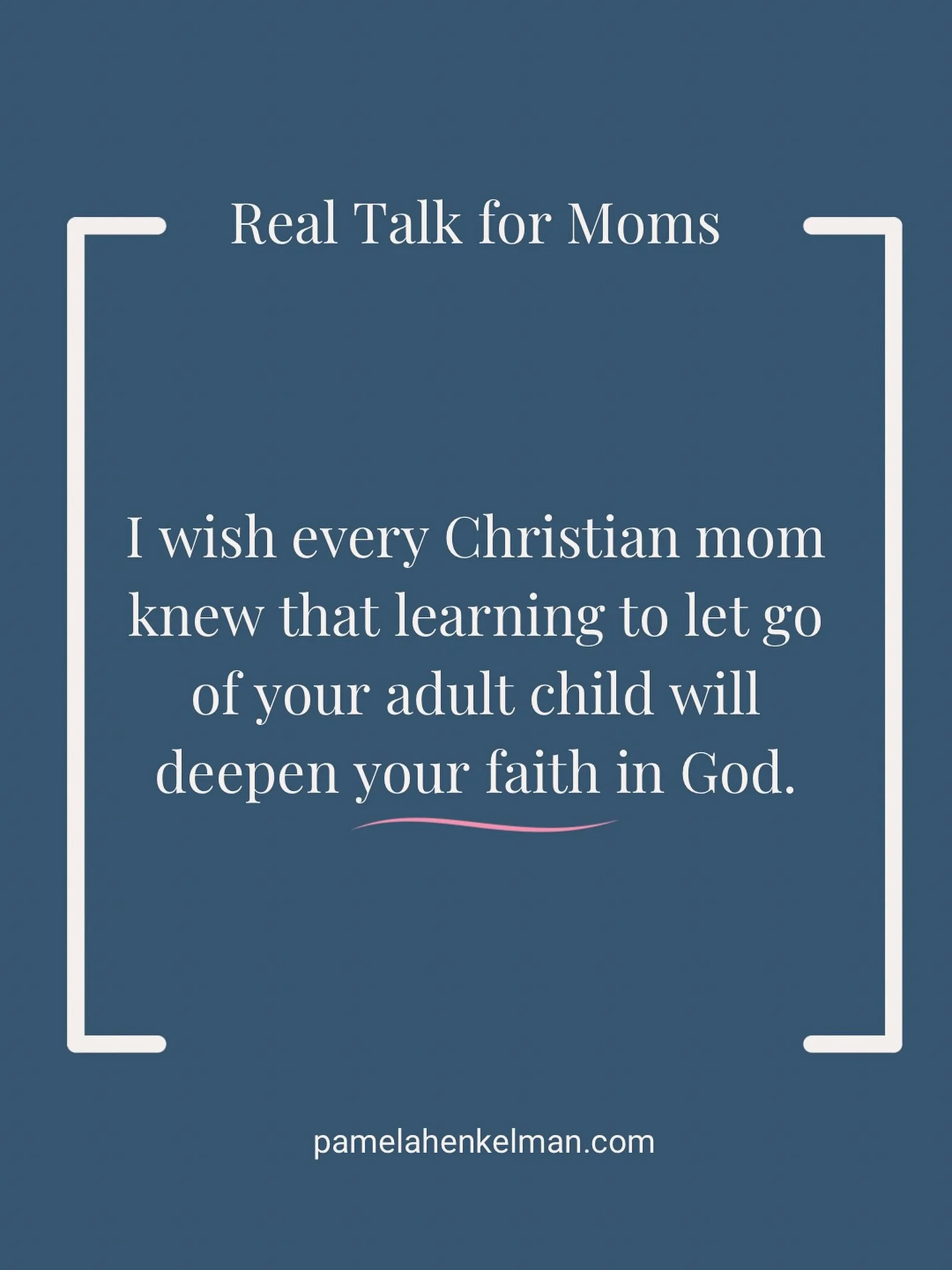 Letting go isn&rsquo;t the end of your motherhood; it&rsquo;s where your faith grows.🌿

When your kids were little, it felt easier. You had a false sense of control because you were right there to scoop them up, dust them off, and teach them to try 