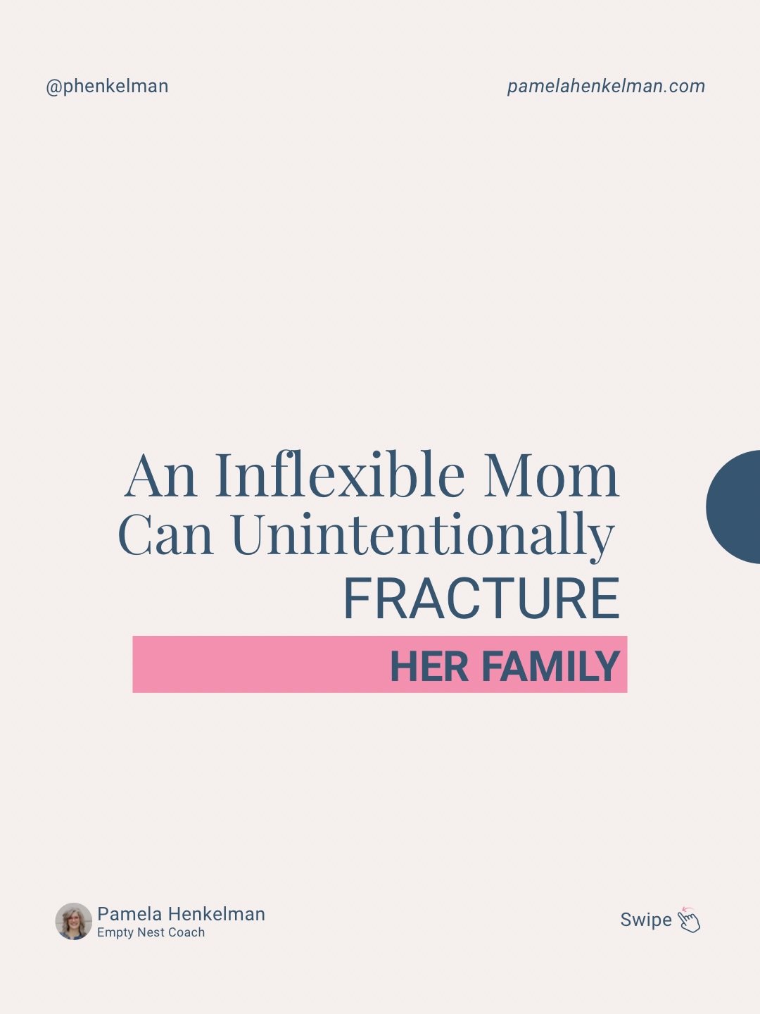 If you want more peace with your adult kids, here&rsquo;s the truth:

 A rigid mom will unintentionally fracture her family, but a flexible mom becomes a safe place everyone loves to come home to. 

Here are 3 Tips to Help You Become a More Flexible 