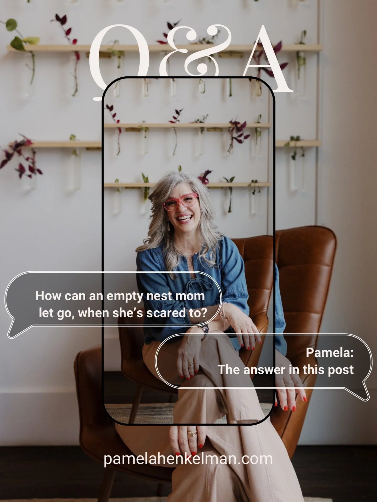 Q: How can I let go when I&rsquo;m scared?

A: Oh, Momma, I feel this one deeply. Letting go sounds simple until it&rsquo;s your child, your story, your heart on the line.

Here&rsquo;s what I&rsquo;m learning in my own empty-nest journey:
 We don&rs