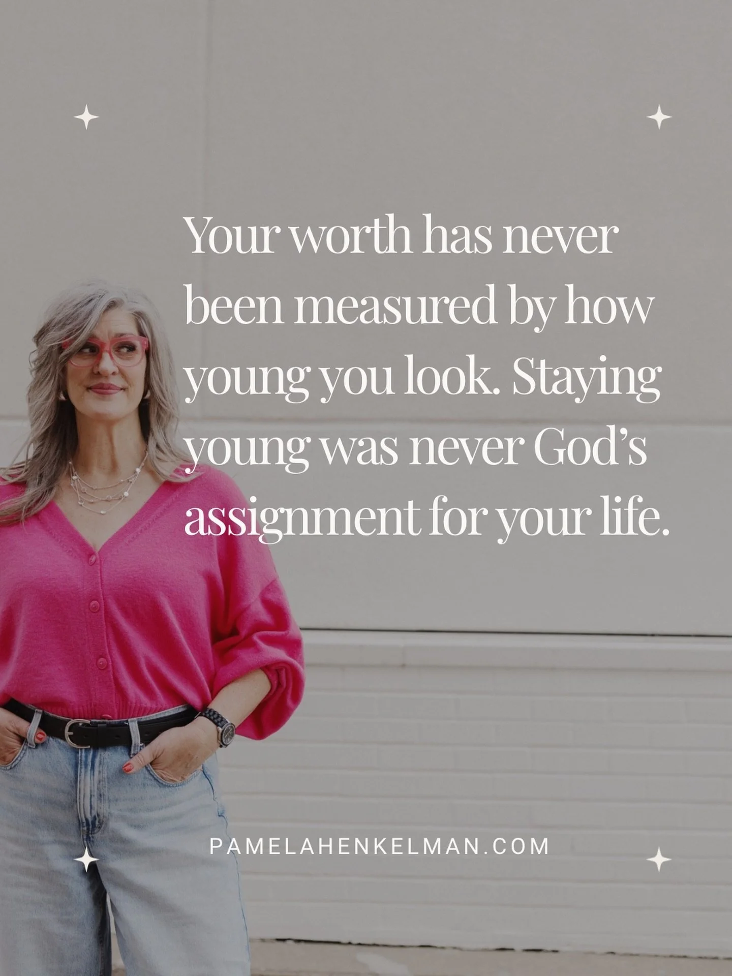 They told us aging was something to fight.

 God calls it something to steward. ✨

Momma, your worth has never been measured by how young you look. Staying young was never God&rsquo;s assignment for your life.

🌸The assignment was faithfulness.
🌸Th