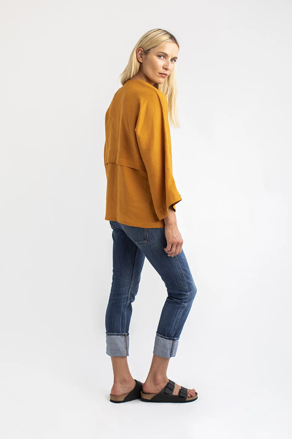 Kimono Shirt 2 - Cleo Prickett - Irish linen - unique shirt - made in ireland .jpg