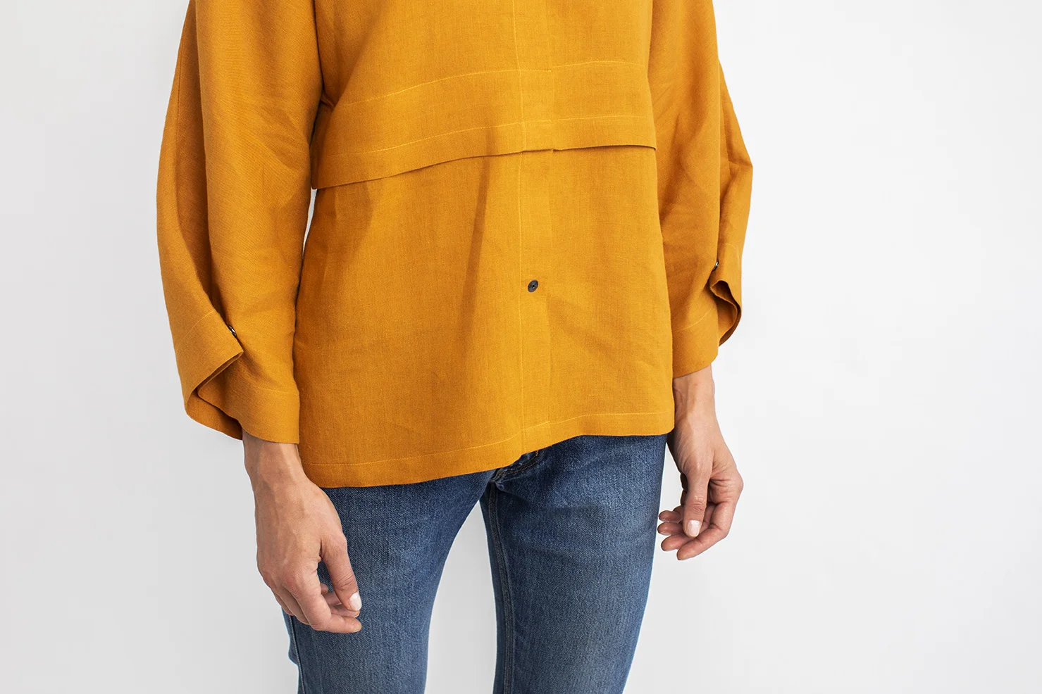 Kimono Shirt 4- Cleo Prickett - Irish linen - unique shirt - made in Ireland.jpg