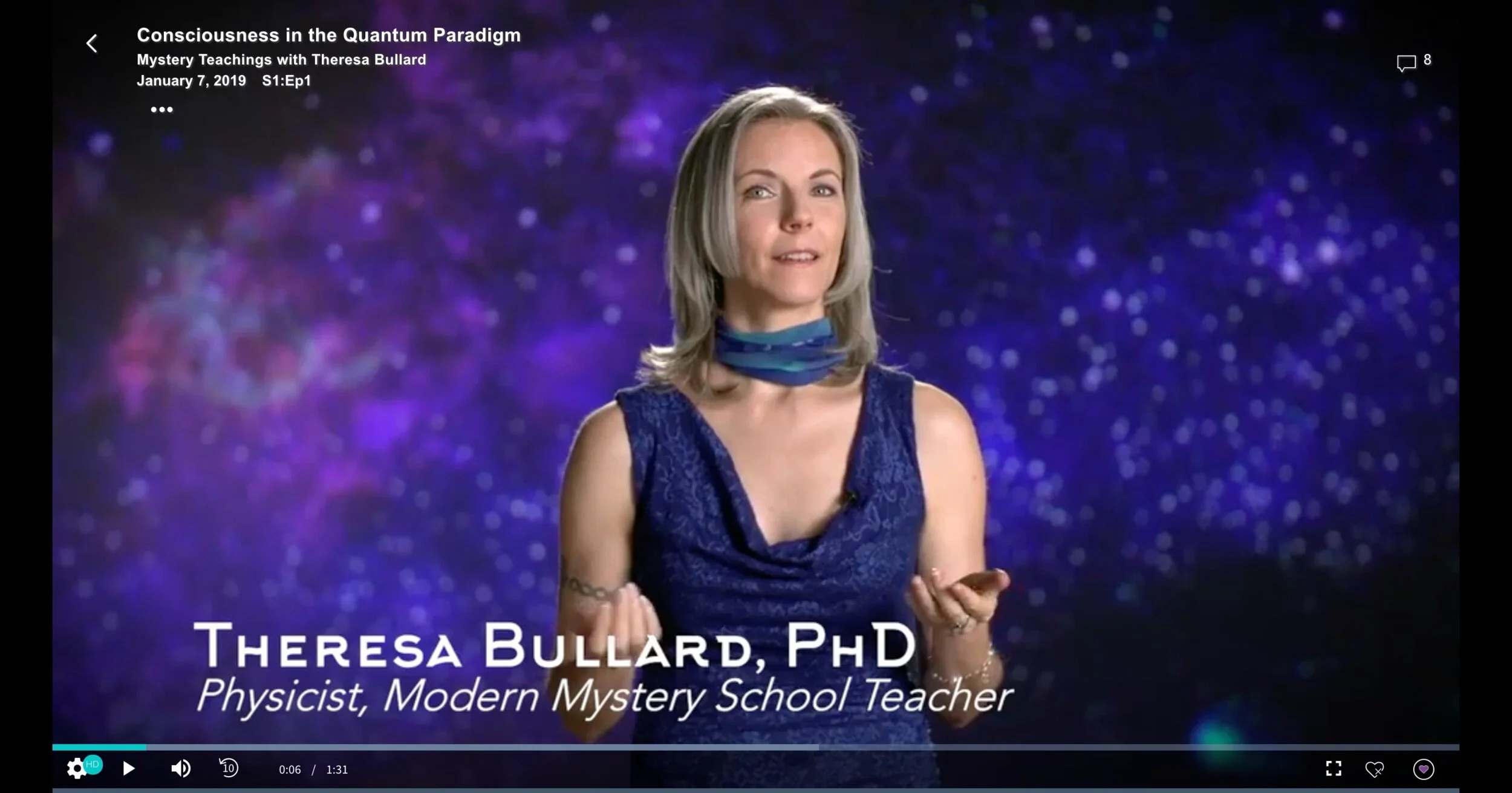 Theresa Bullard, PHD as seen on Gaia TV