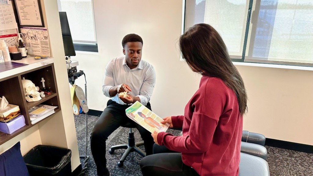  Dr. Osei explaining report of findings 