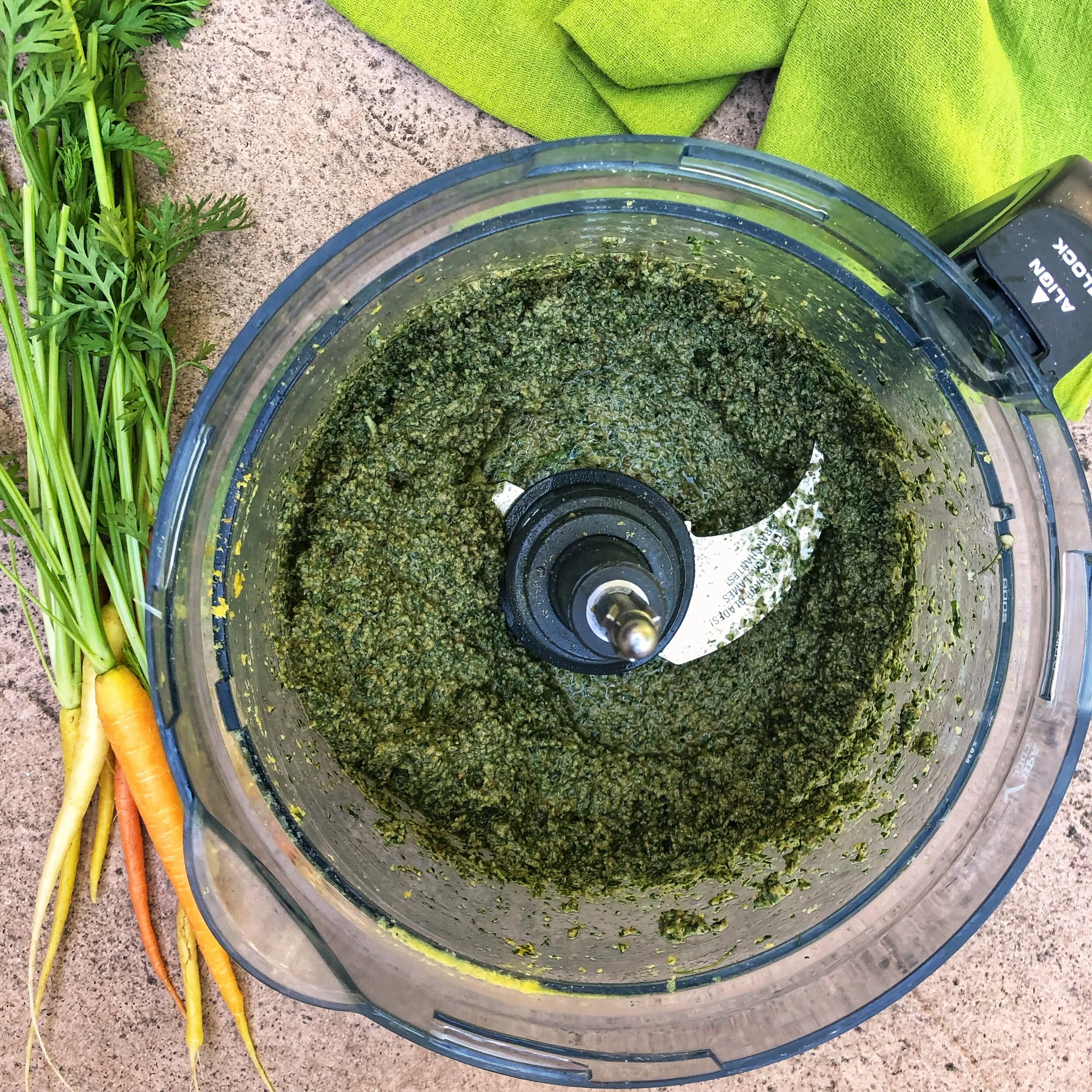 Carrot Top Pesto